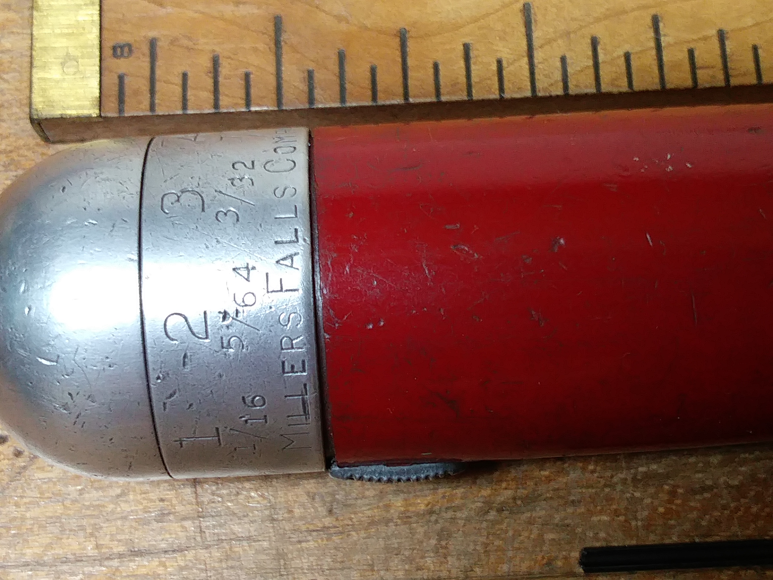 Millers Falls No. 100 Yankee Push Drill w/7 bits