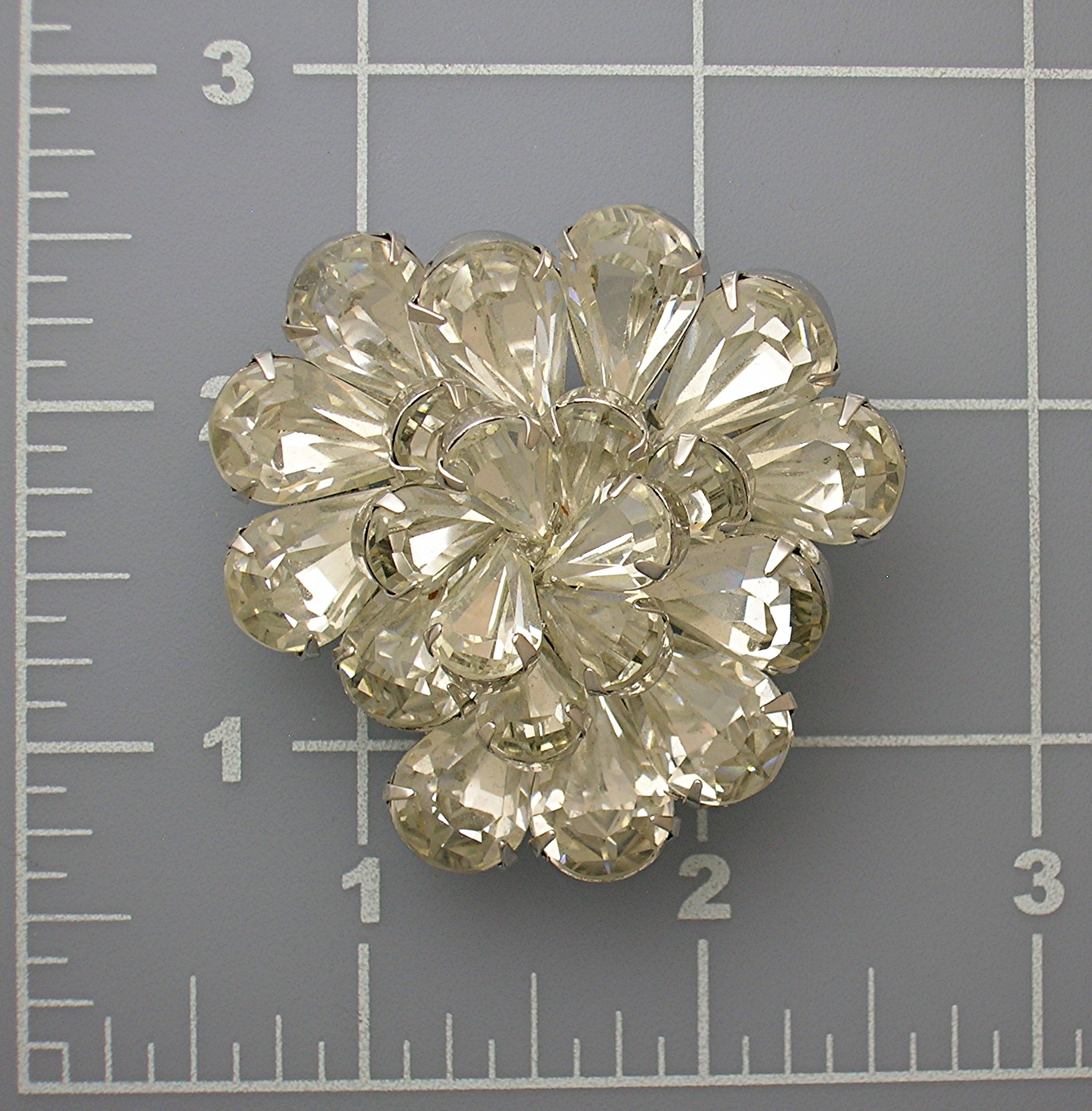 Napier Sparkling Crystal Brooch, Pin Signed Napier