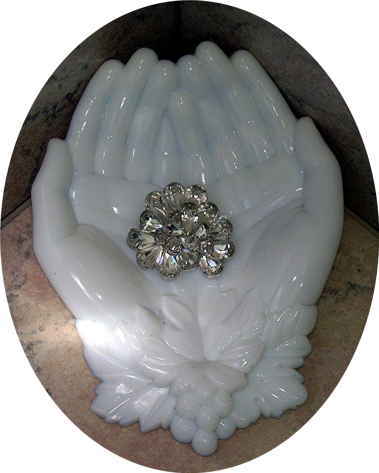 Napier Sparkling Crystal Brooch, Pin Signed Napier