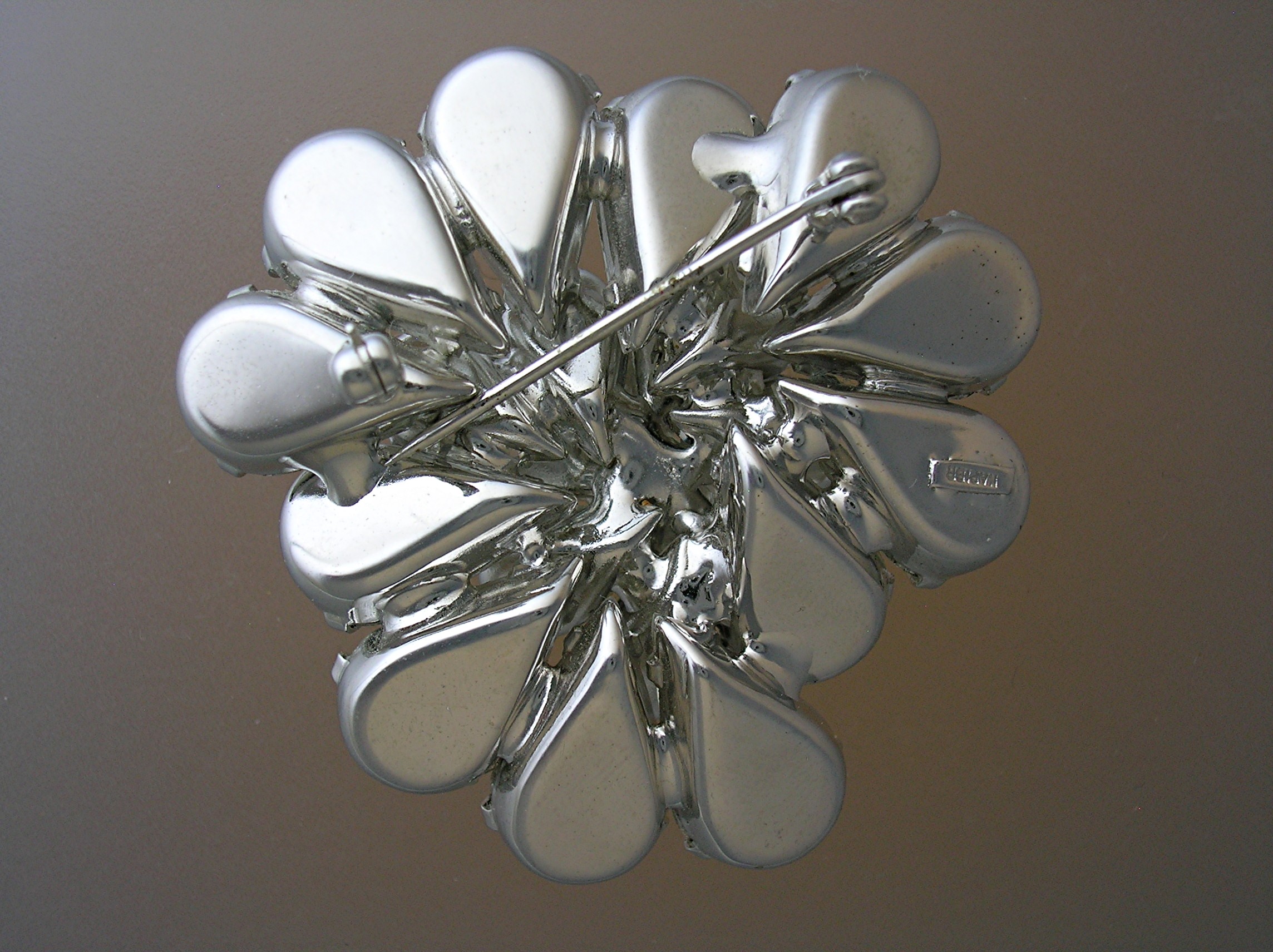 Napier Sparkling Crystal Brooch, Pin Signed Napier