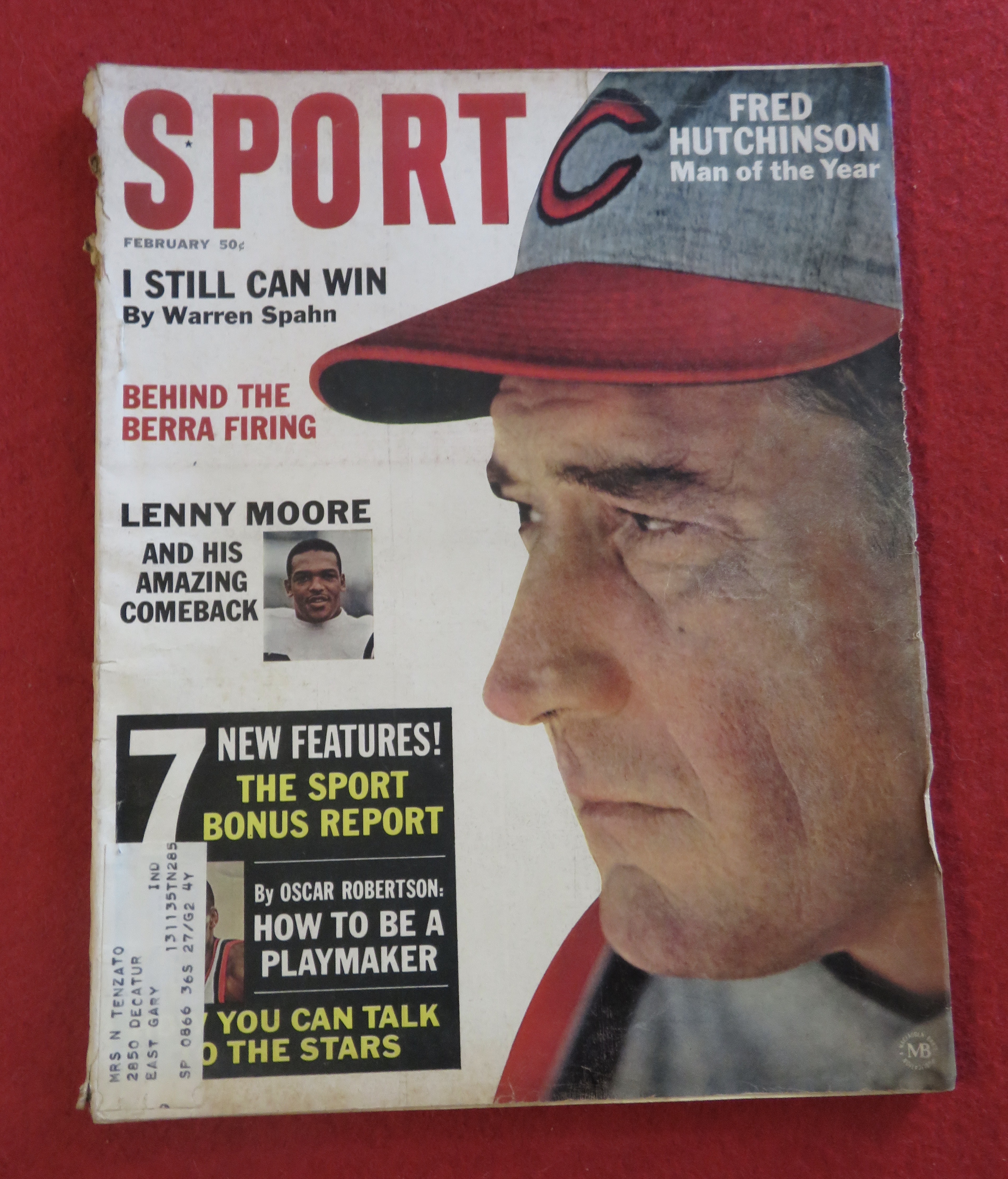Sport Magazine February 1965 Lenny Moore/Warren Spahn