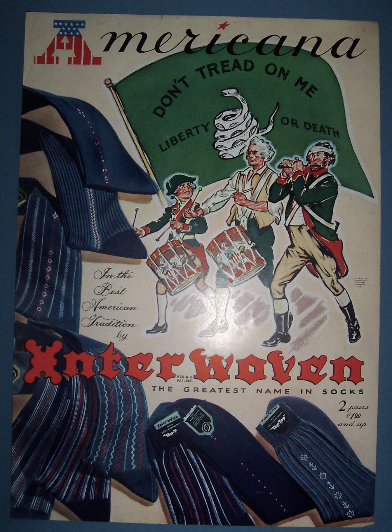 1941 Interwoven Socks with Spirit of 1776