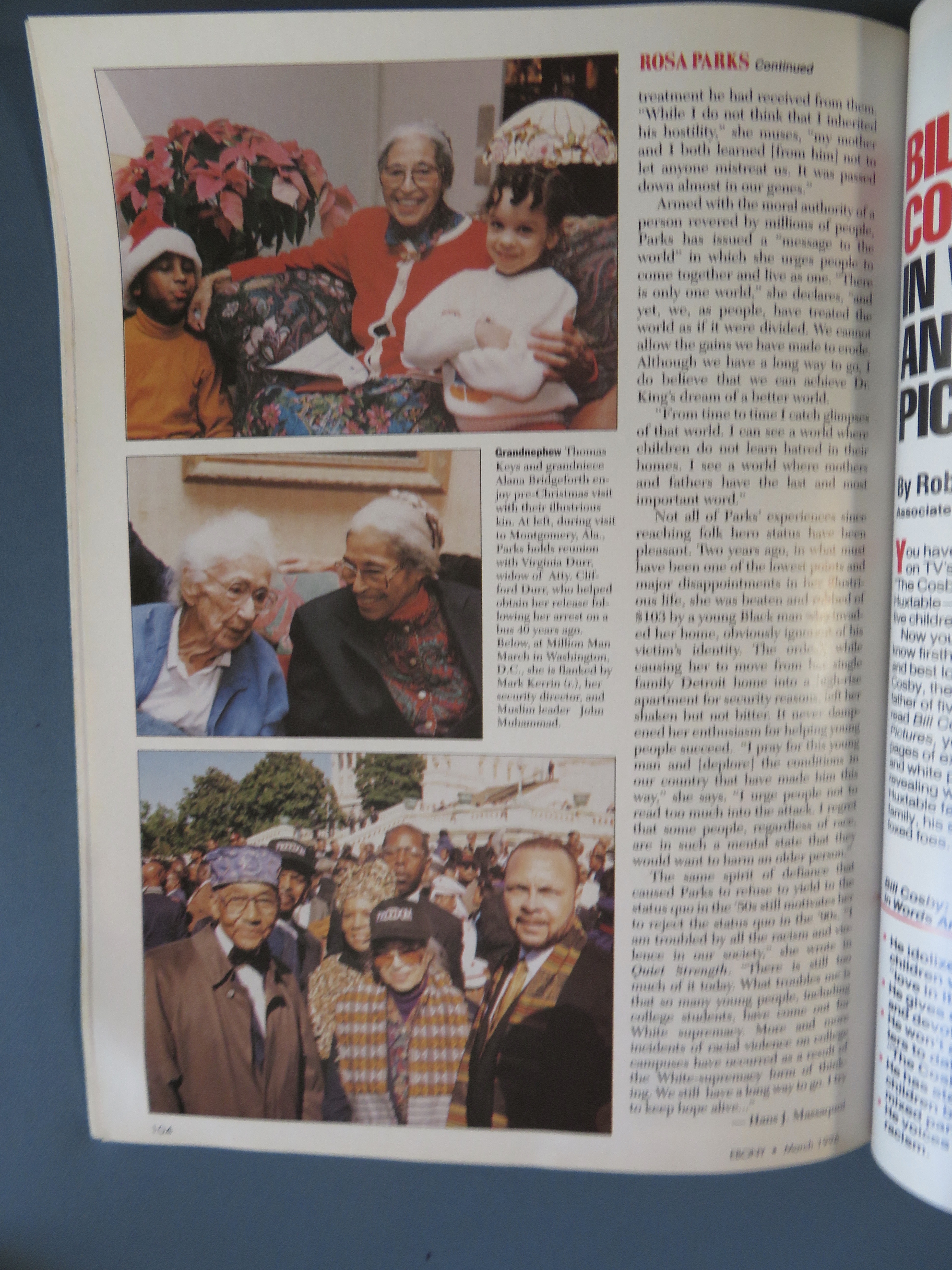 Ebony Magazine March 1996 Rosa Parks