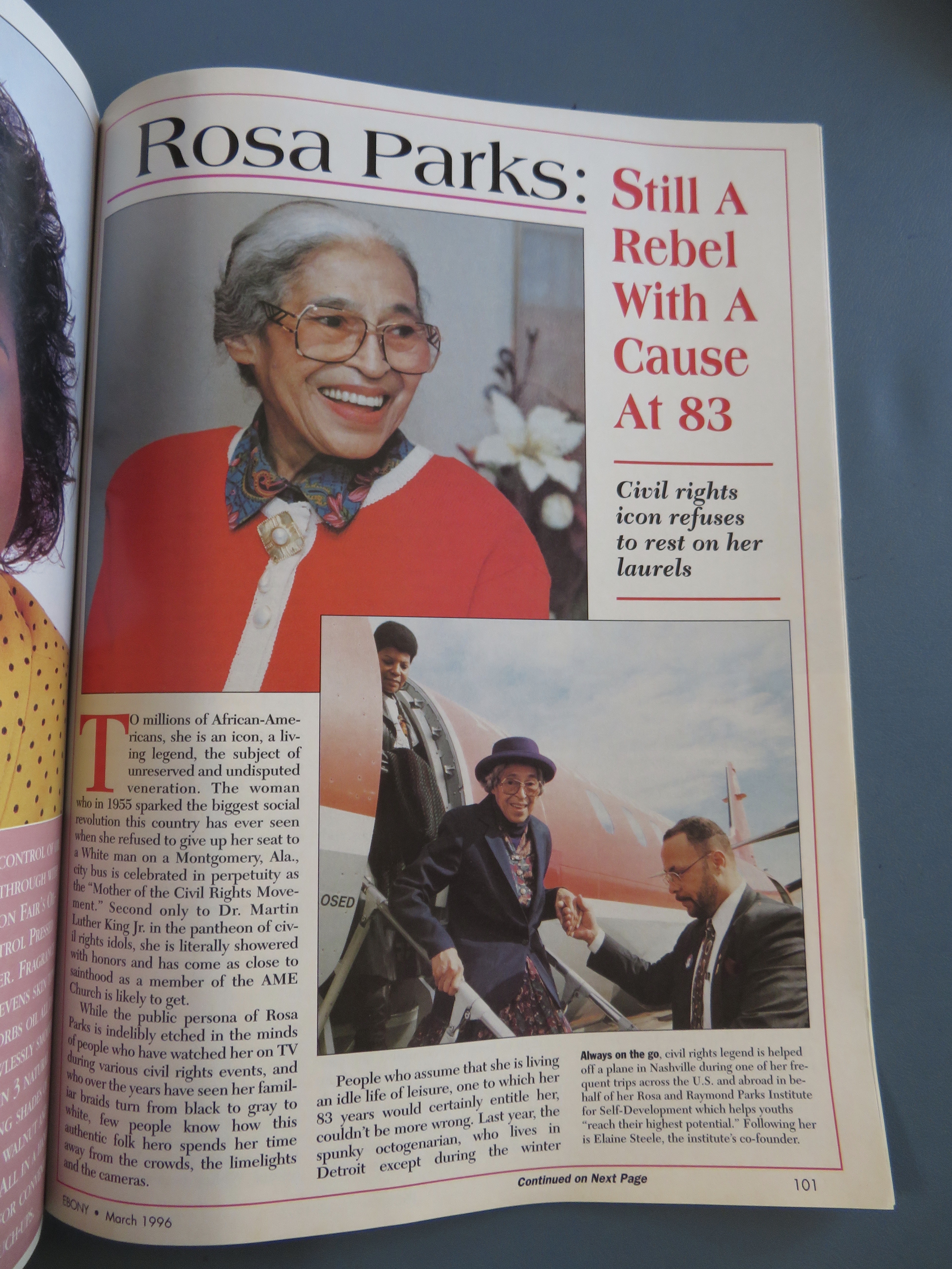 Ebony Magazine March 1996 Rosa Parks