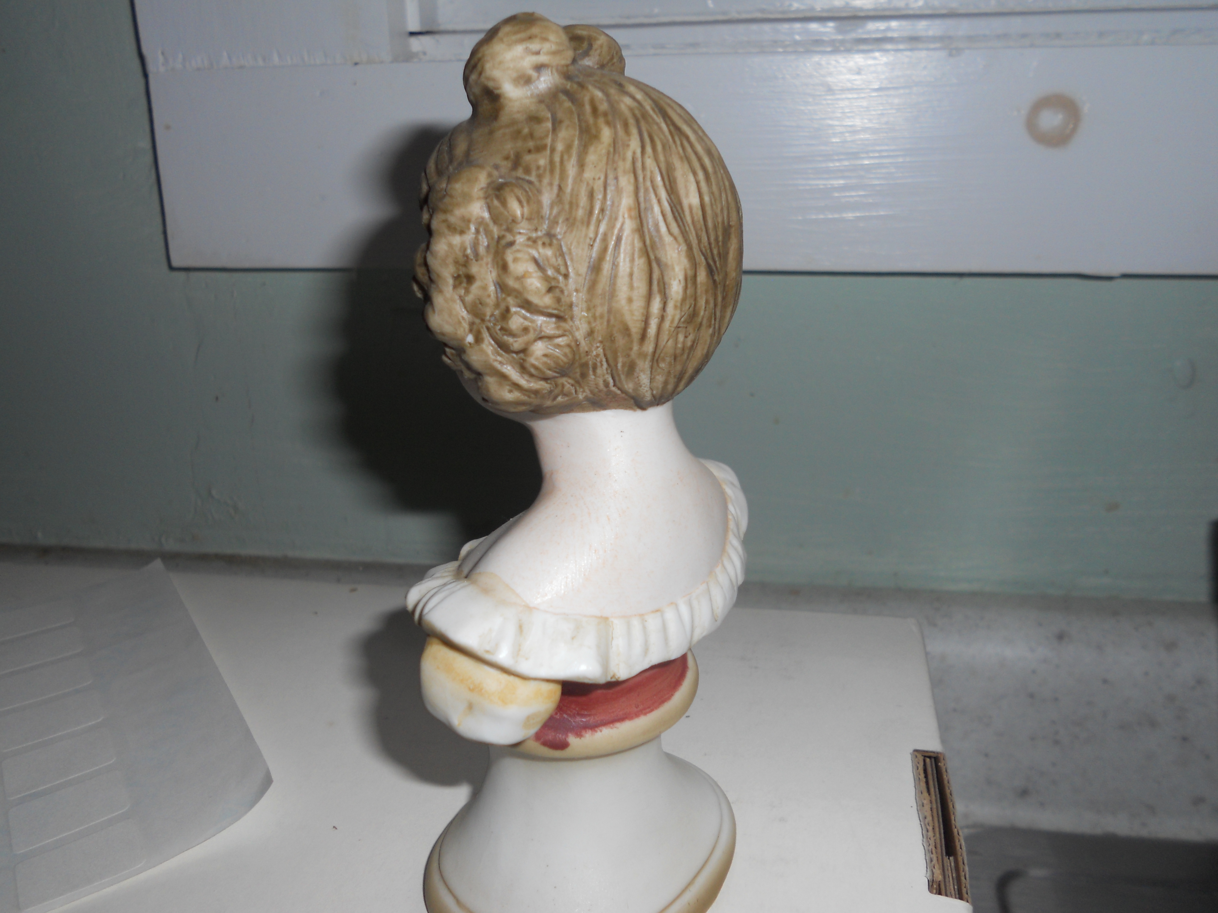 Bisque Bust Figurine Doll Lego Japan 1960s