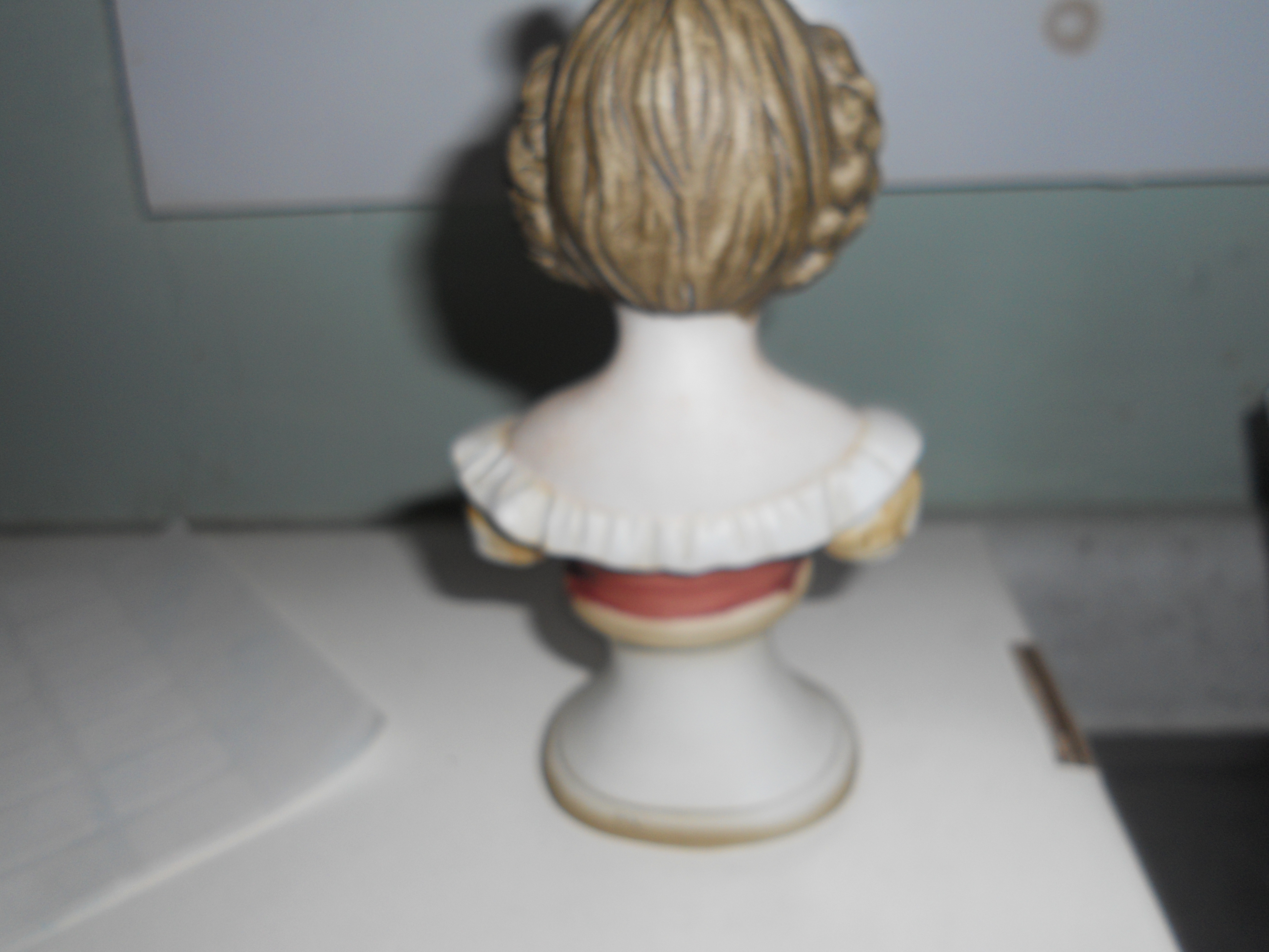 Bisque Bust Figurine Doll Lego Japan 1960s