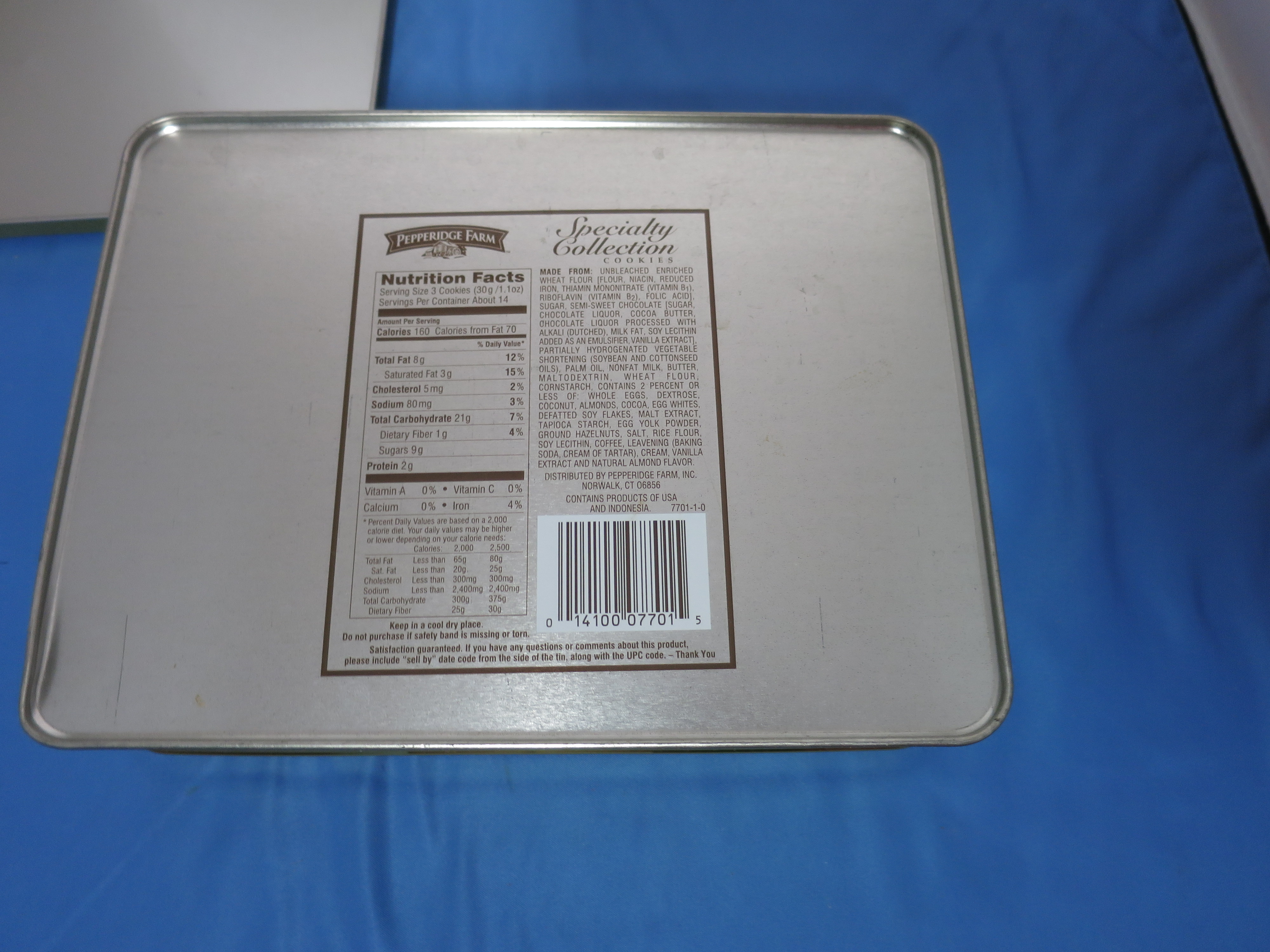 Pepperidge Farm Specialty Collection Cookie Tin