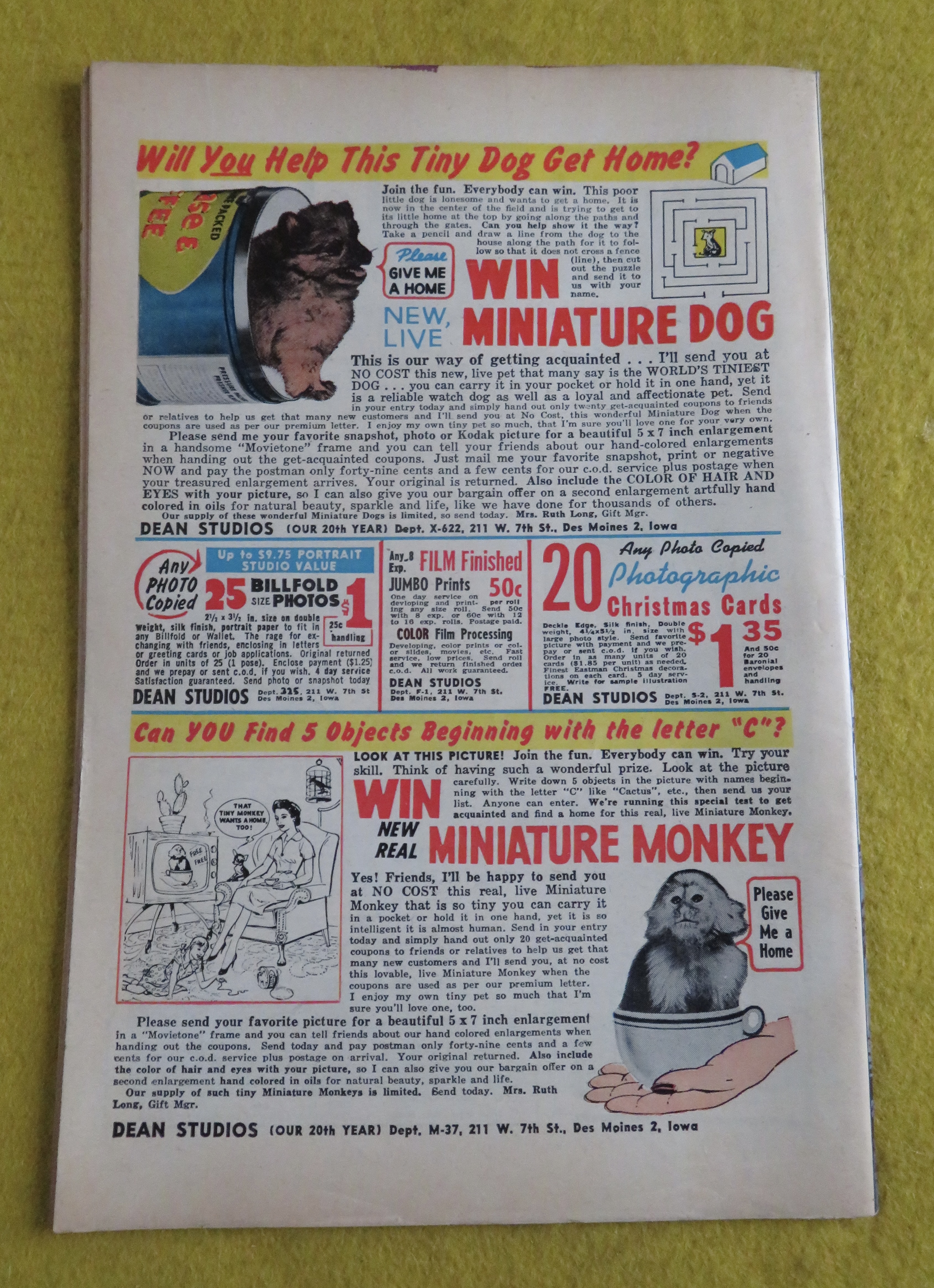 World Of Fantasy Comic June 1959 Creatures