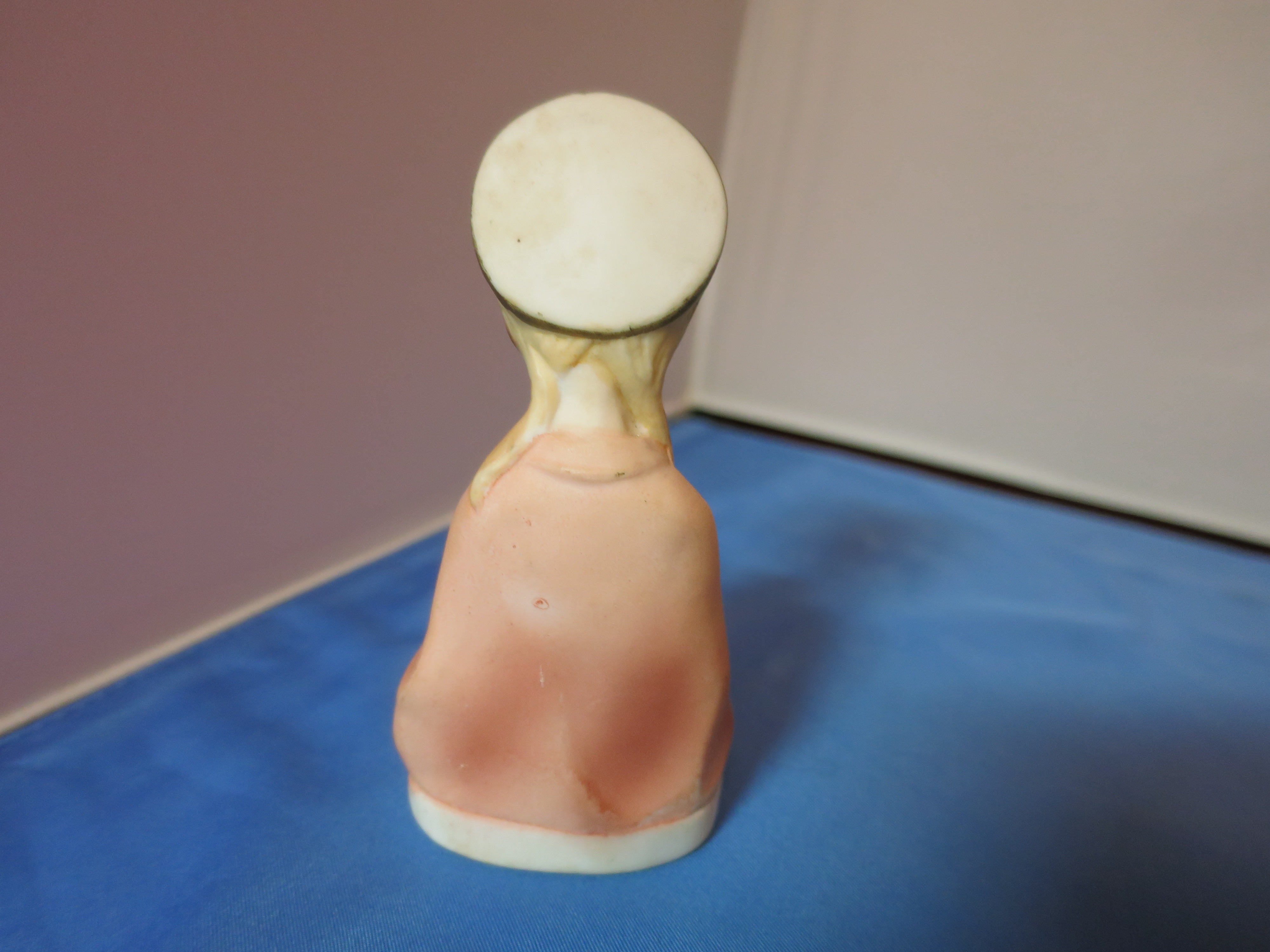Communion religious Figurine girl holding JHS chalice