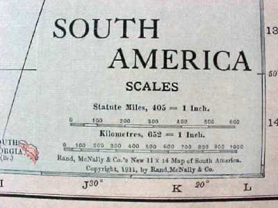 Map Cuba West Indies South America 1912