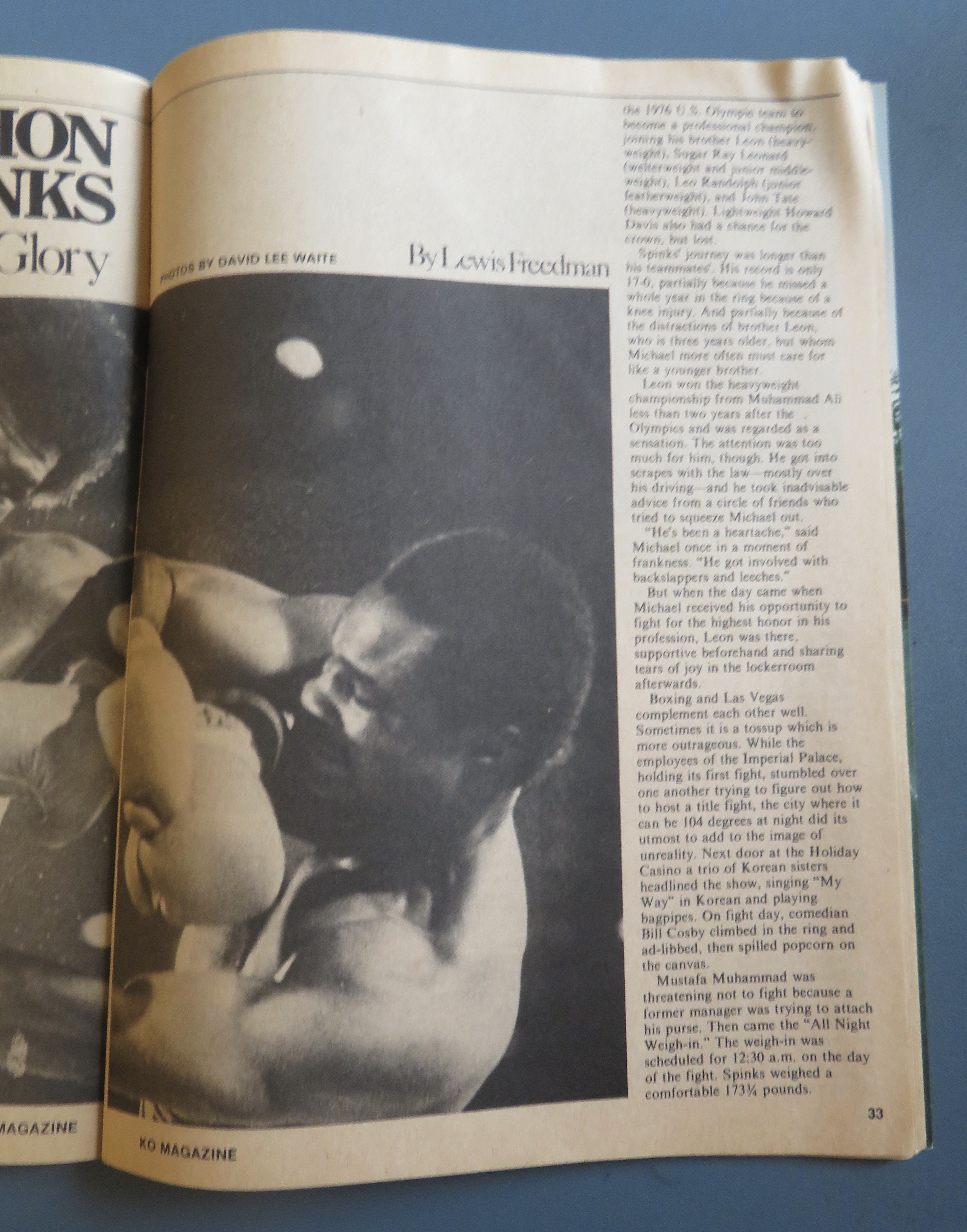 KO (Knock Out) Magazine December 1981 Michael Spinks