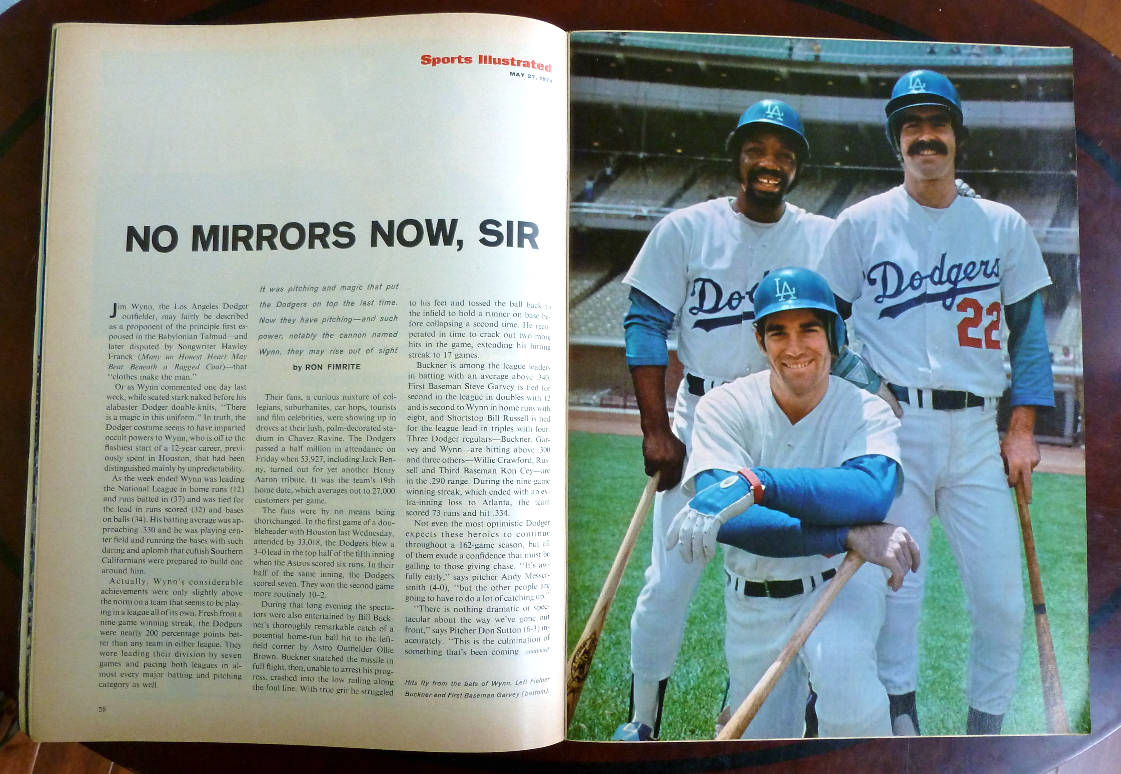 Sports Illustrated Magazine-May 27, 1974-Jim Wynn