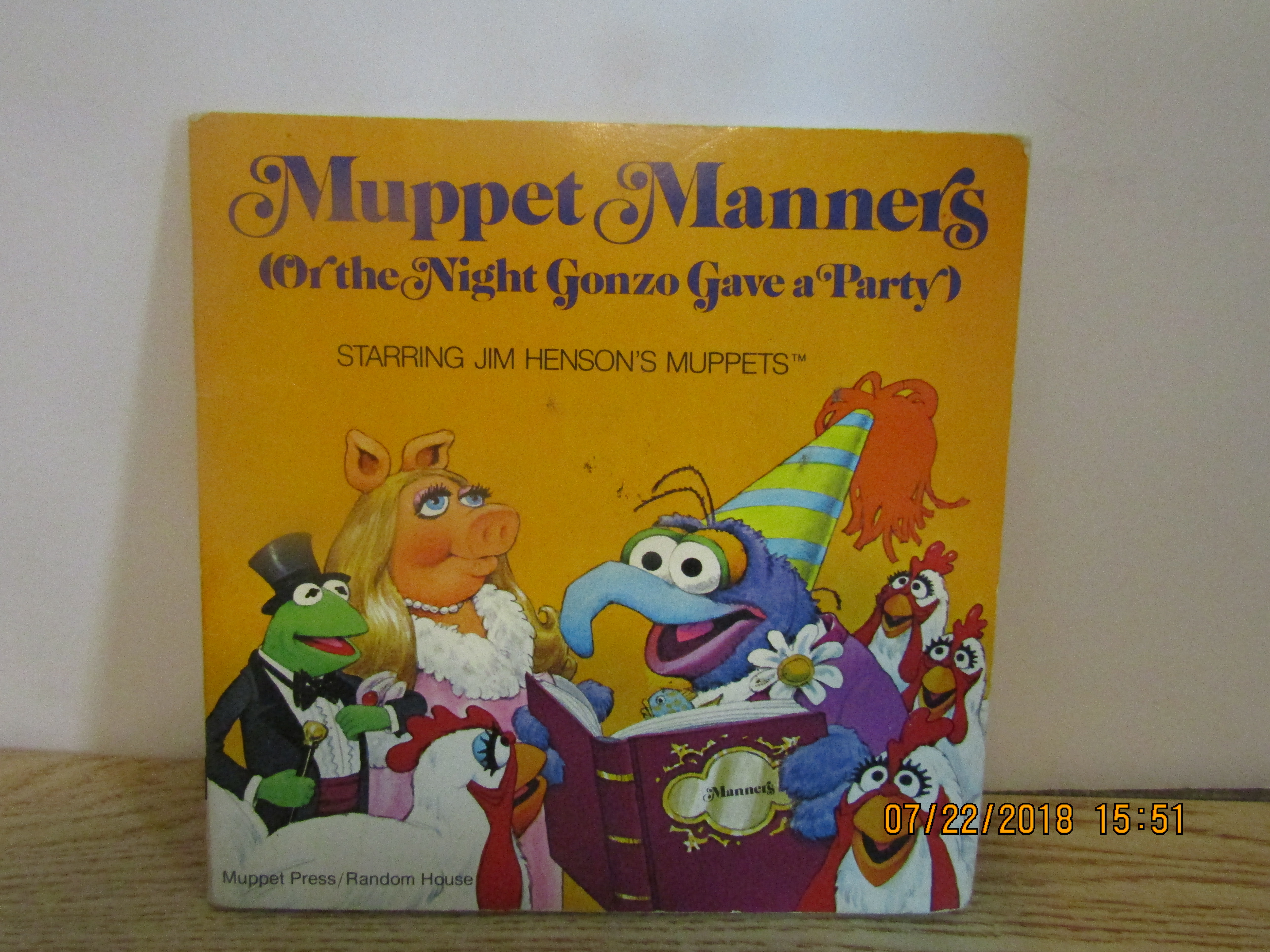 Children's Book MuppetManners with Jim Hanson's Muppets