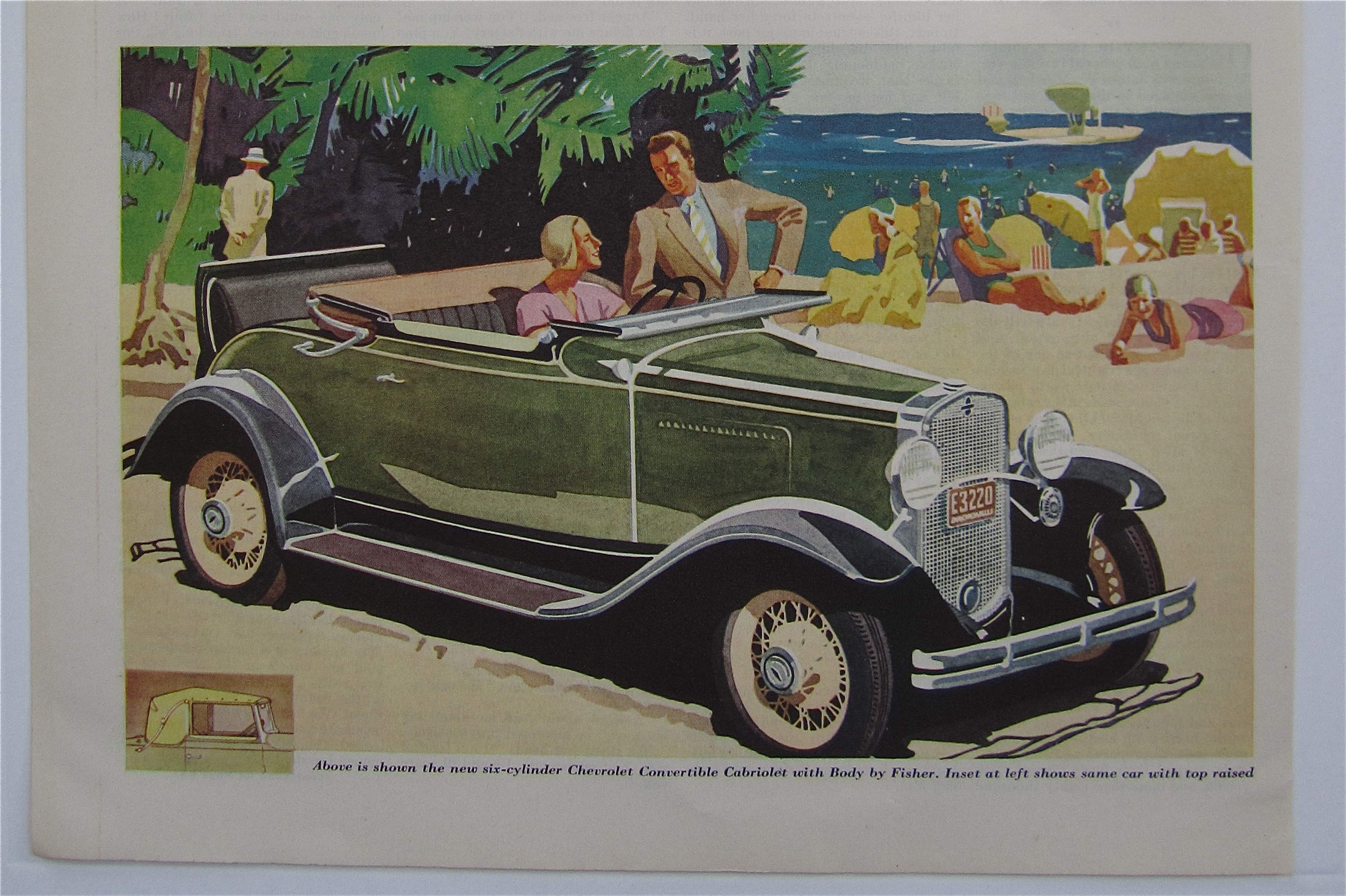1931 New Chevrolet Six w/Chevy Convertible Cabriolet