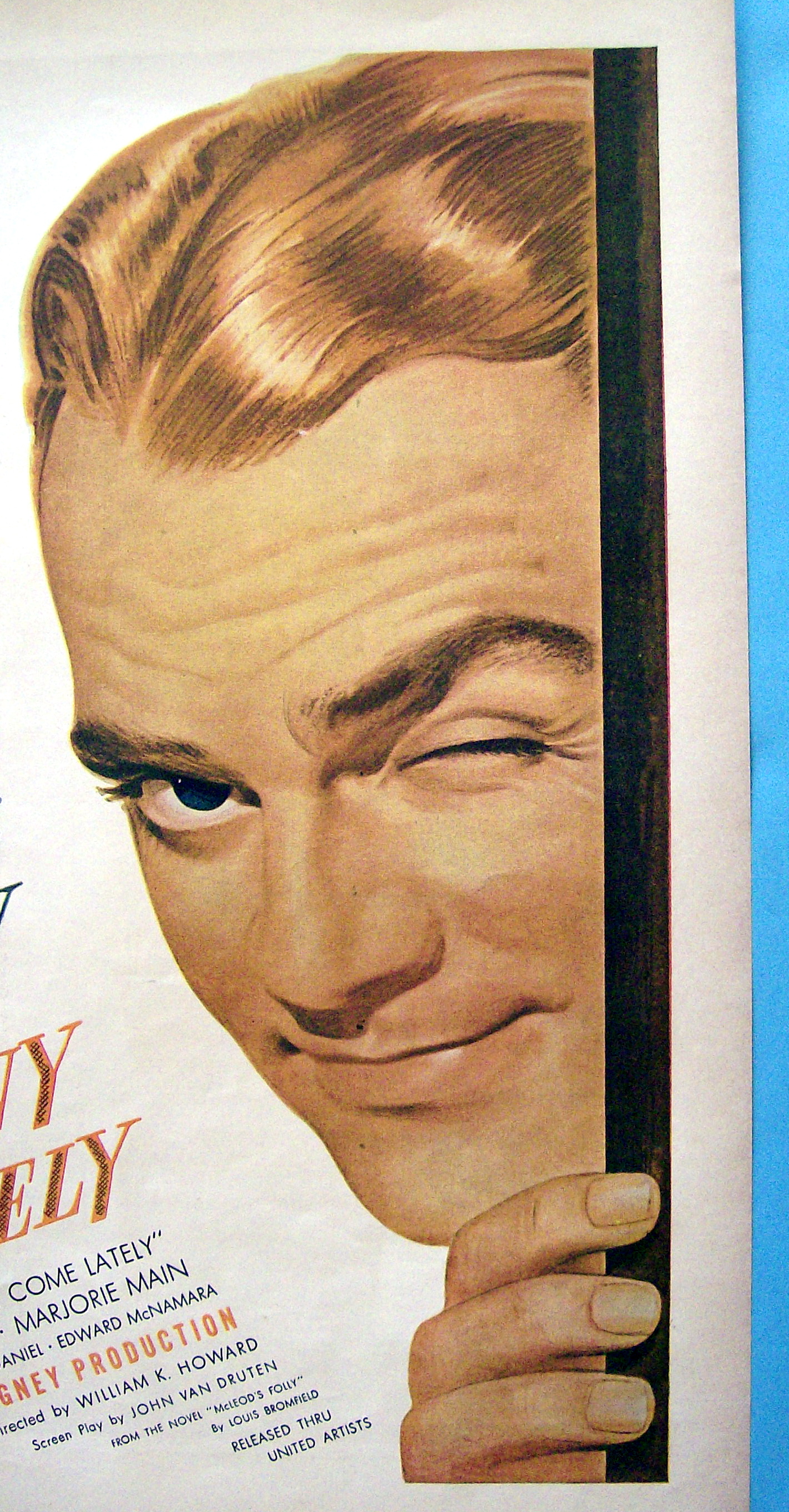 1942 Johnny Come Lately with James Cagney Winking Eye