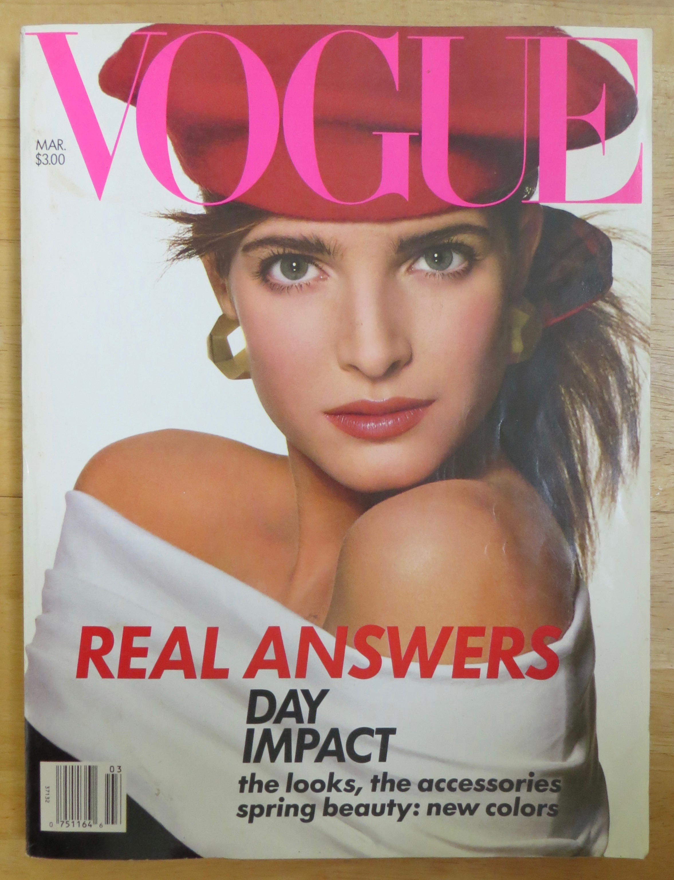 Vogue Magazine March 1988 Stephanie Seymour