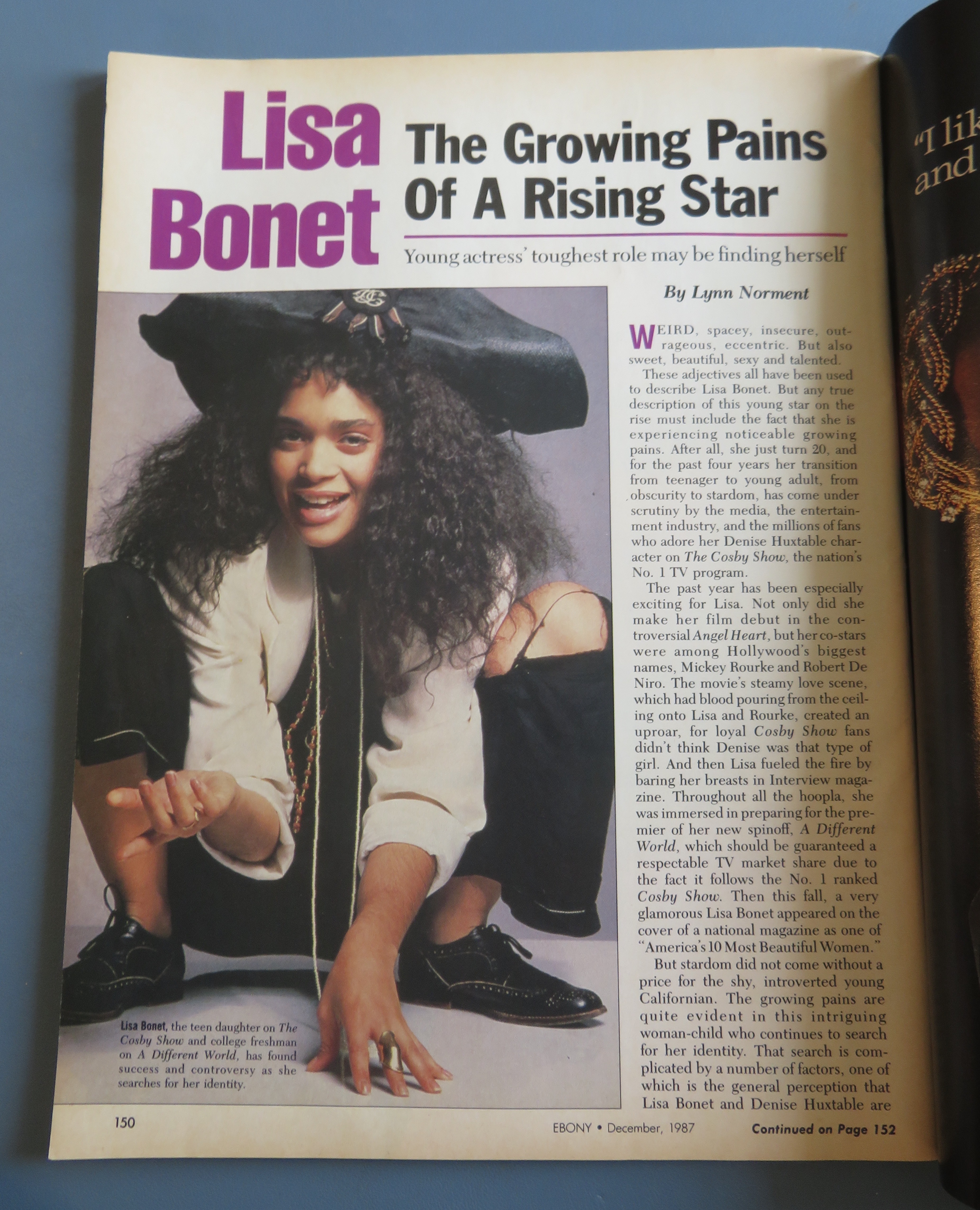 Ebony Magazine December 1987 Lisa Bonet