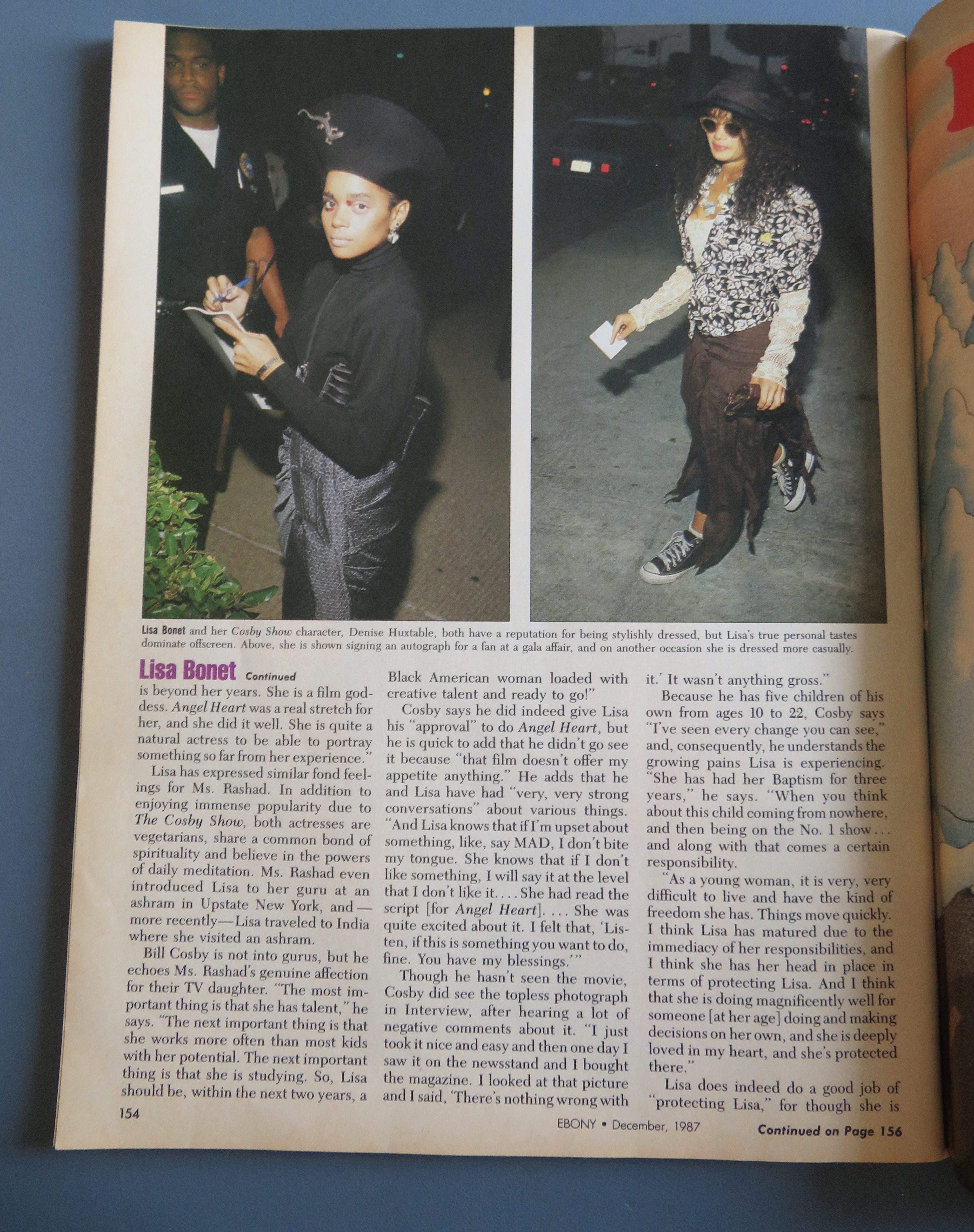Ebony Magazine December 1987 Lisa Bonet