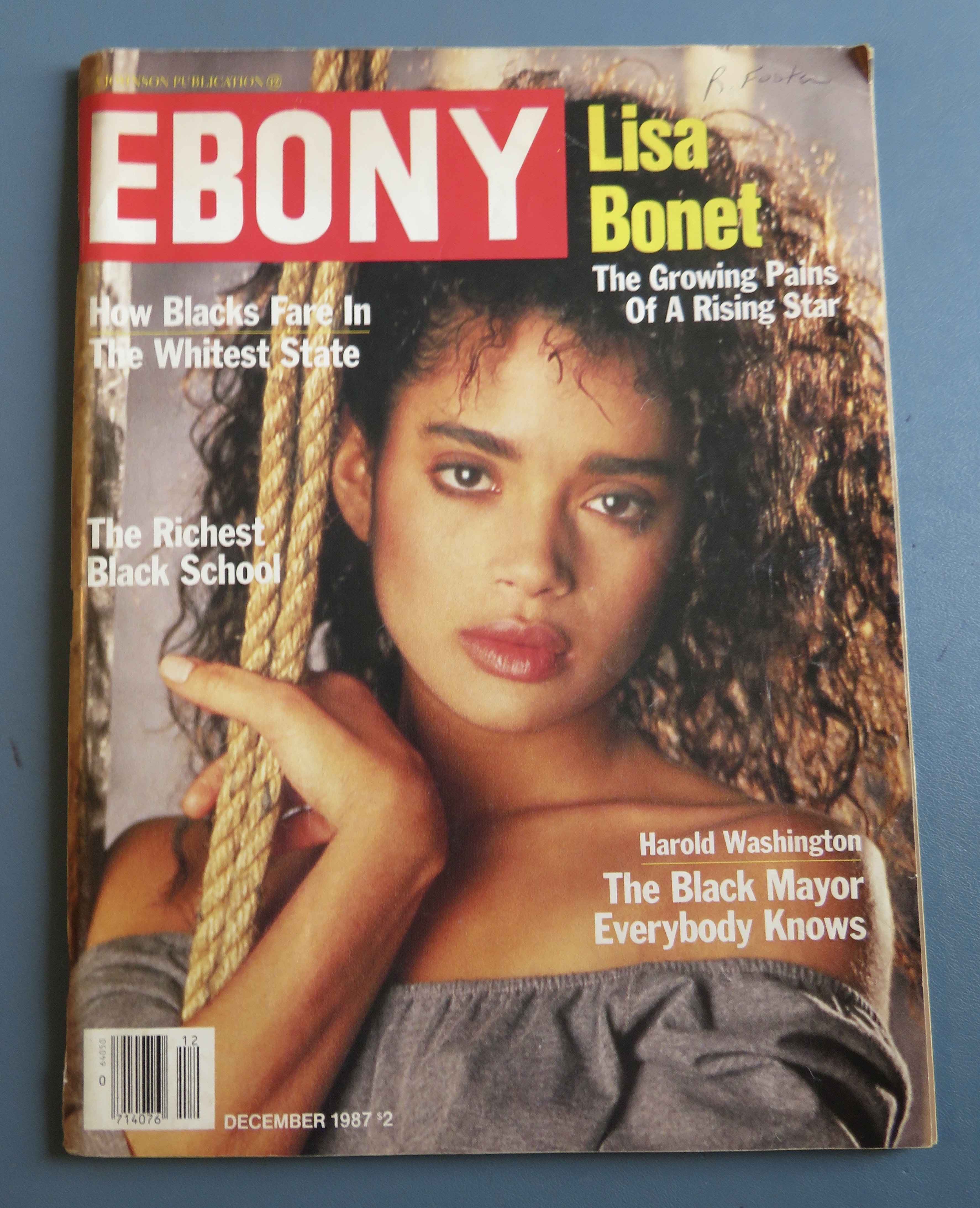 Ebony Magazine December 1987 Lisa Bonet