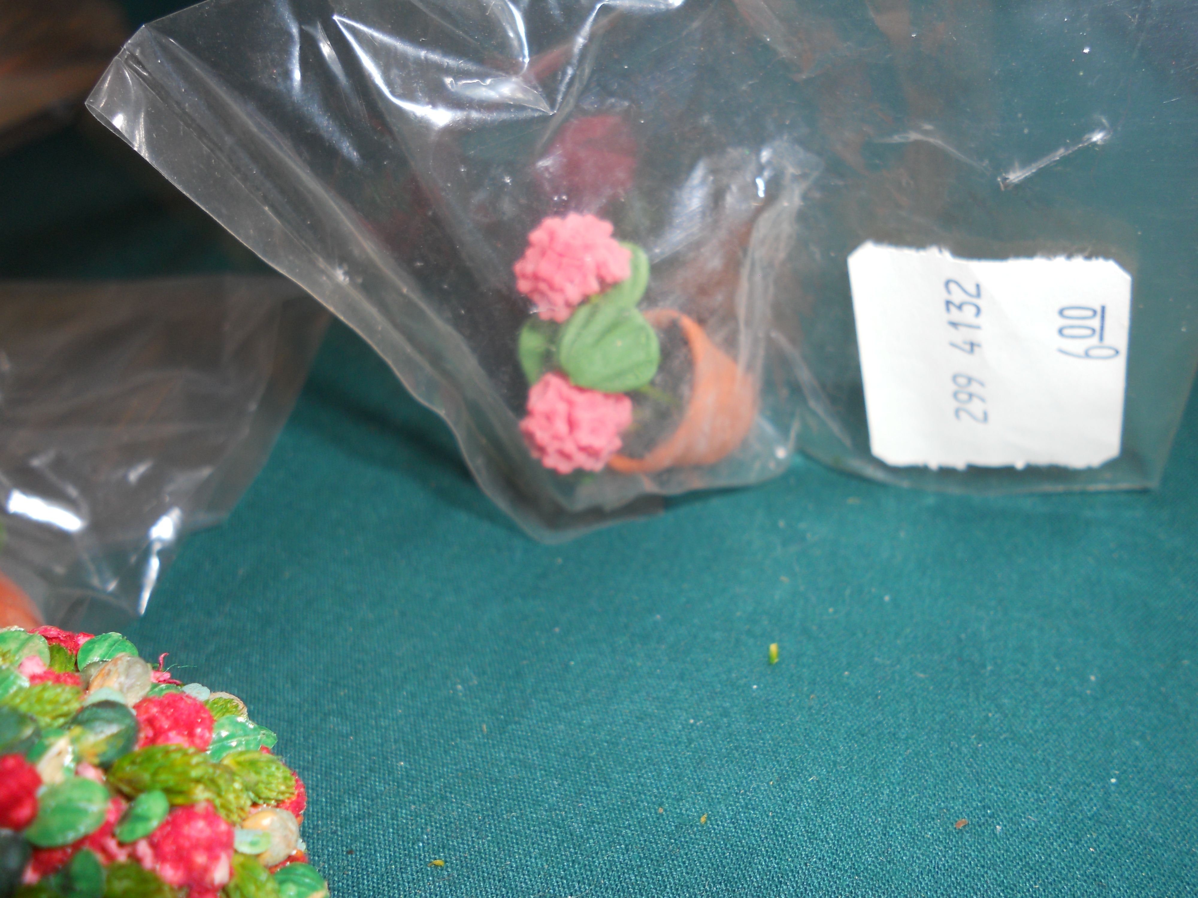 Dollhouse Accessories Flower Pots Set of 4