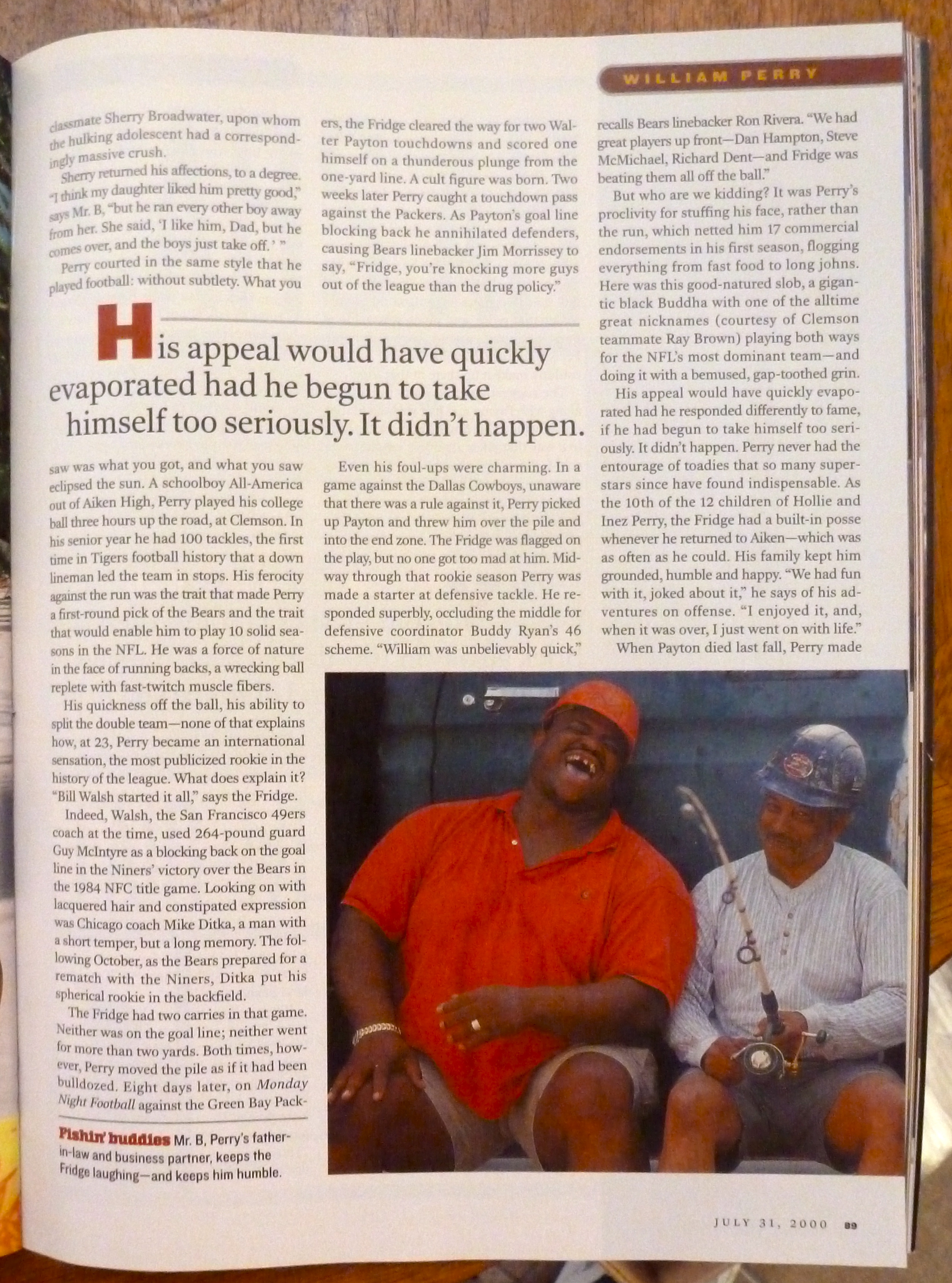Sports Illustrated Magazine-July 31, 2000-Ref. Perry