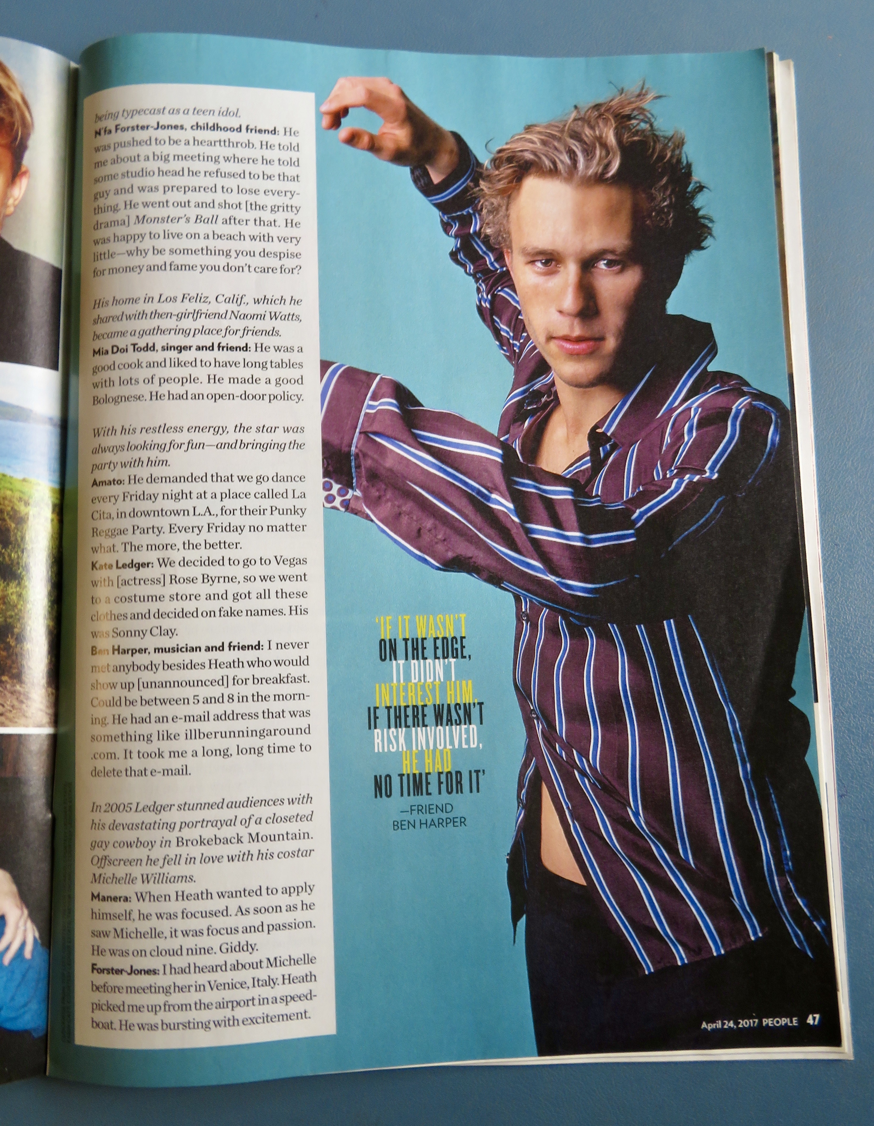 People Magazine April 24, 2017 Heath Ledger