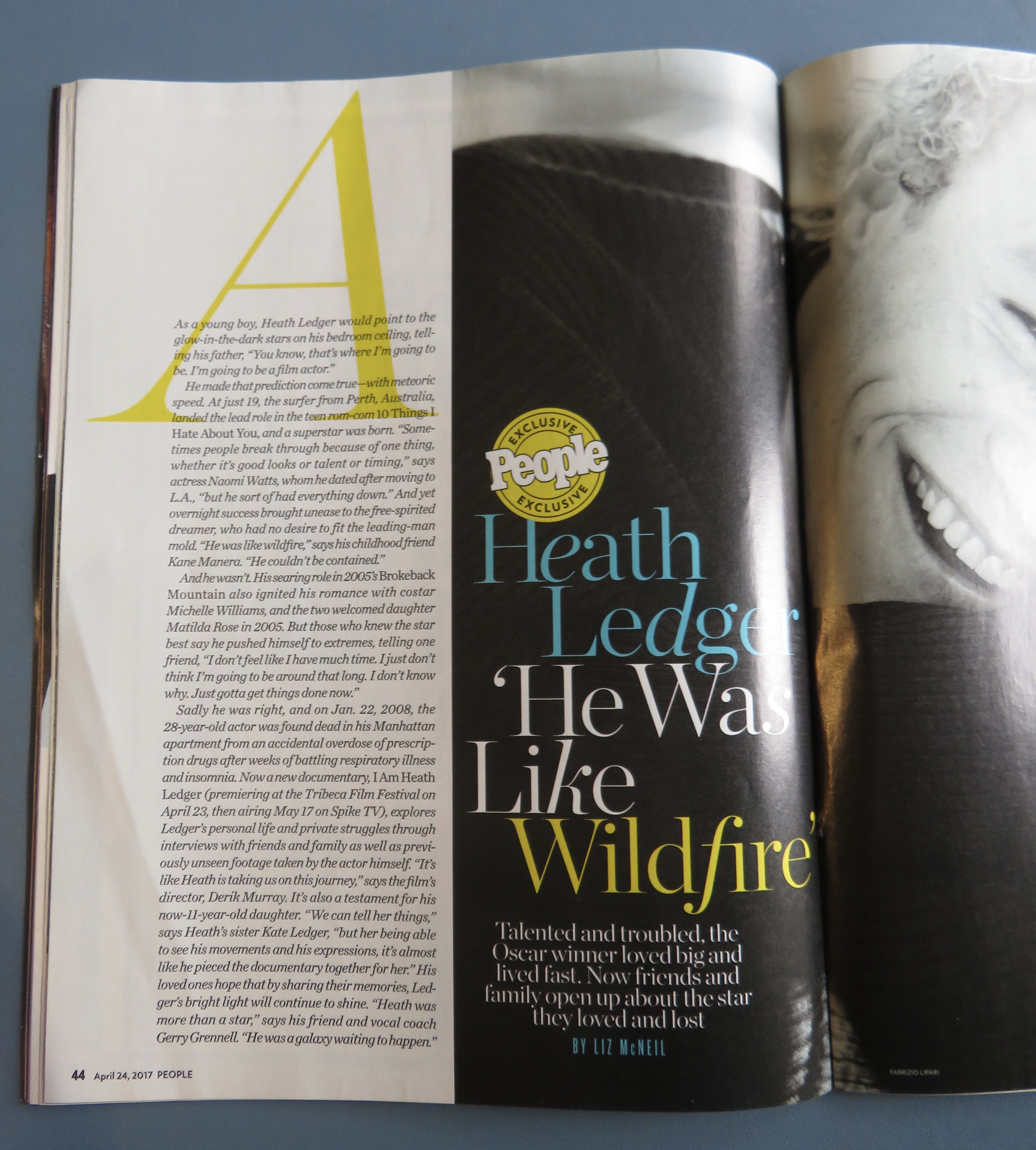 People Magazine April 24, 2017 Heath Ledger