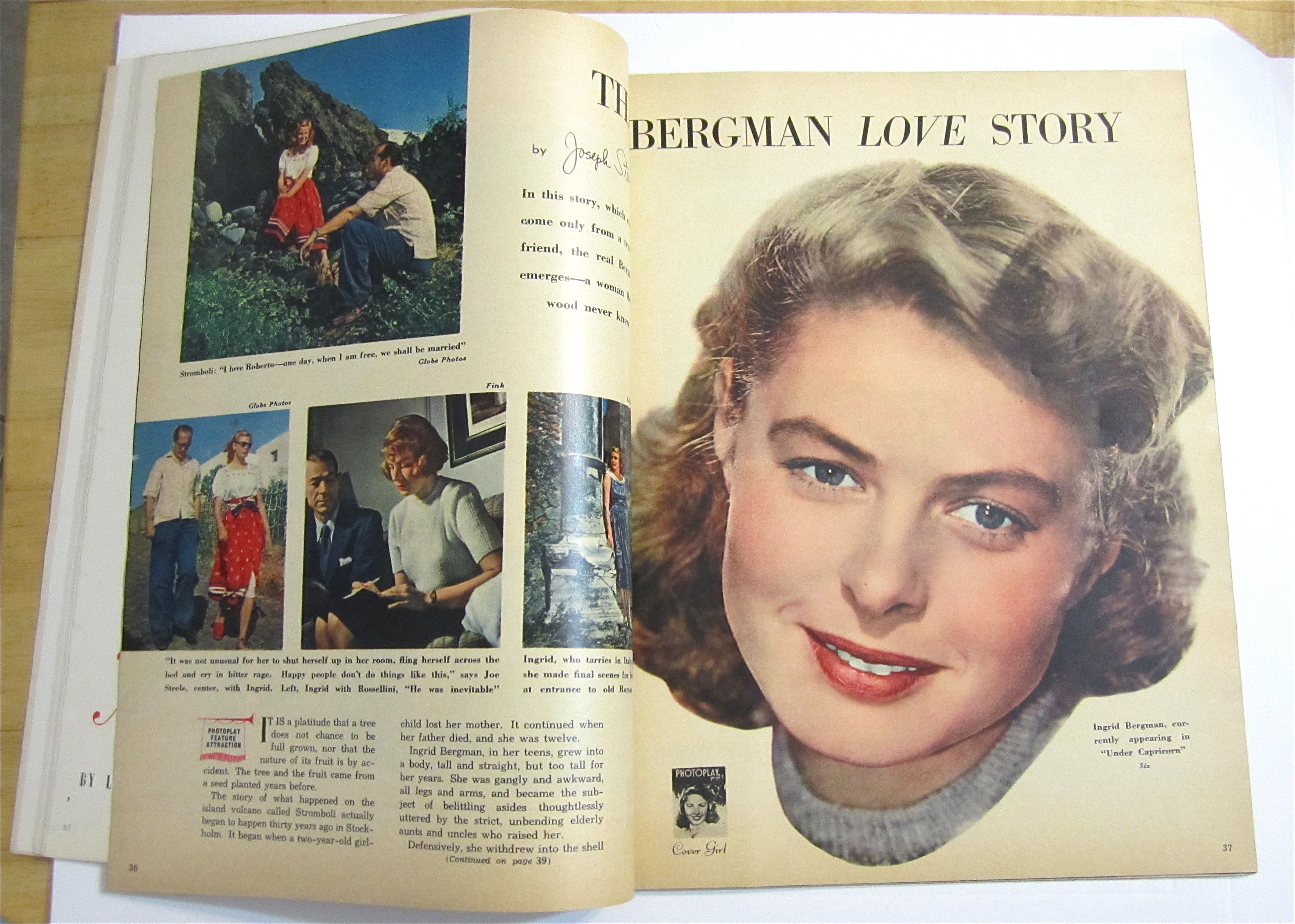 Photoplay Magazine December 1949 Ingrid Bergman