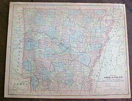 Map North Dakota South Dakota Arkansas 1901