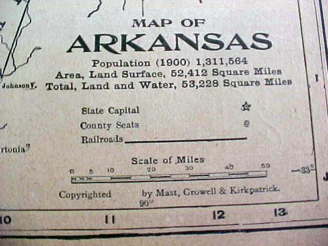 Map North Dakota South Dakota Arkansas 1901