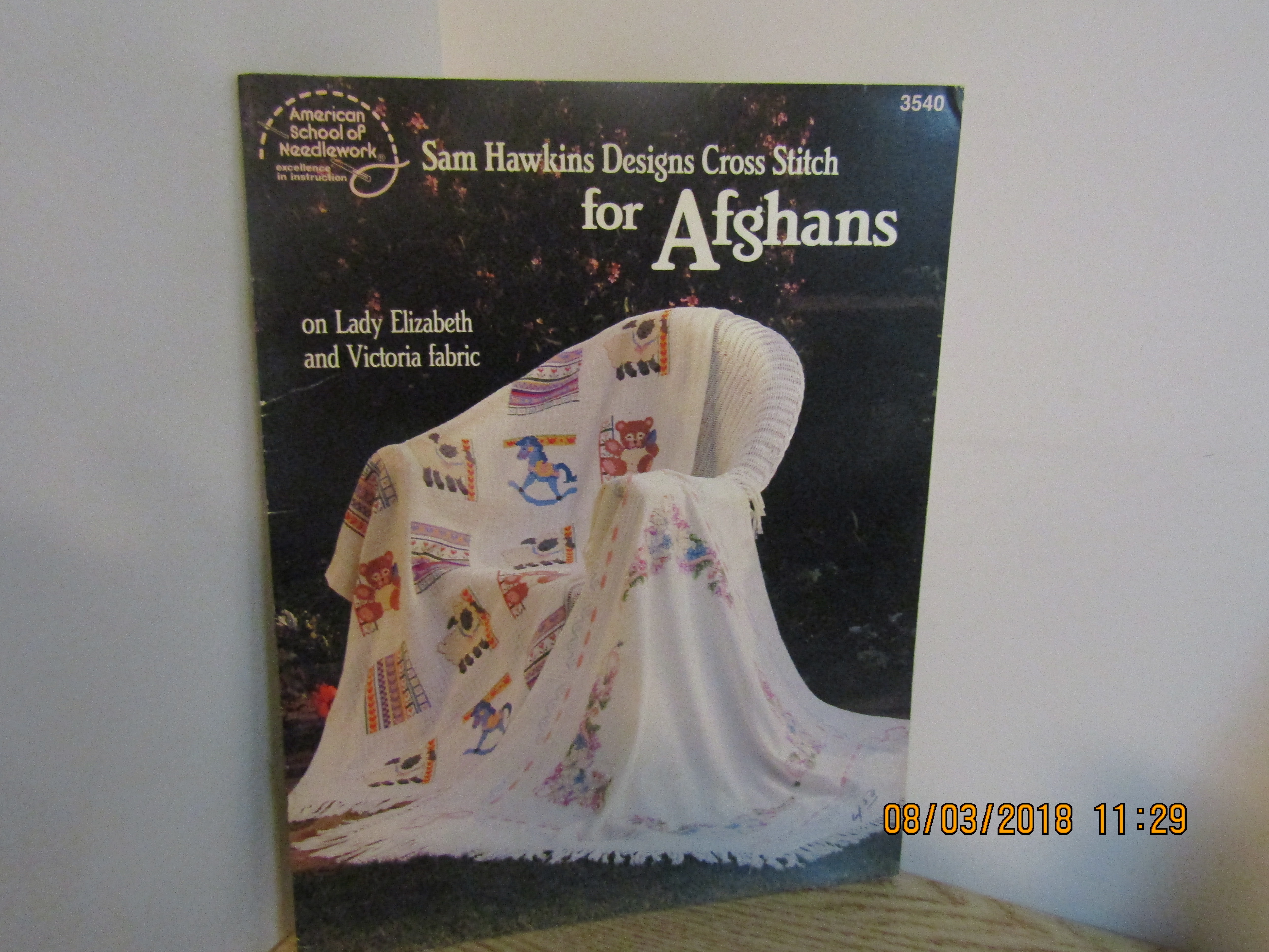 ASN Sam Hawkins Cross Stitch For Afghans #3540