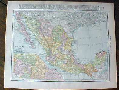 Map Mexico British Columbia 1912