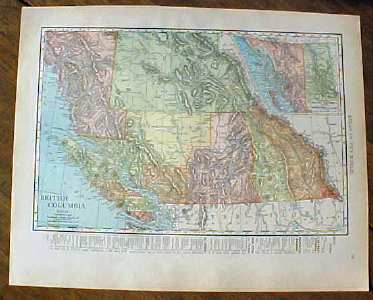 Map Mexico British Columbia 1912