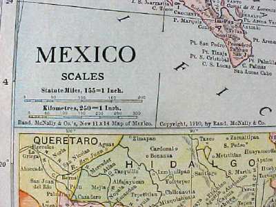 Map Mexico British Columbia 1912