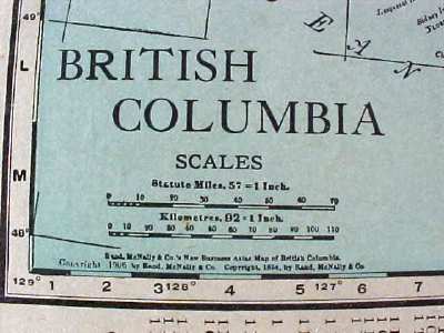 Map Mexico British Columbia 1912