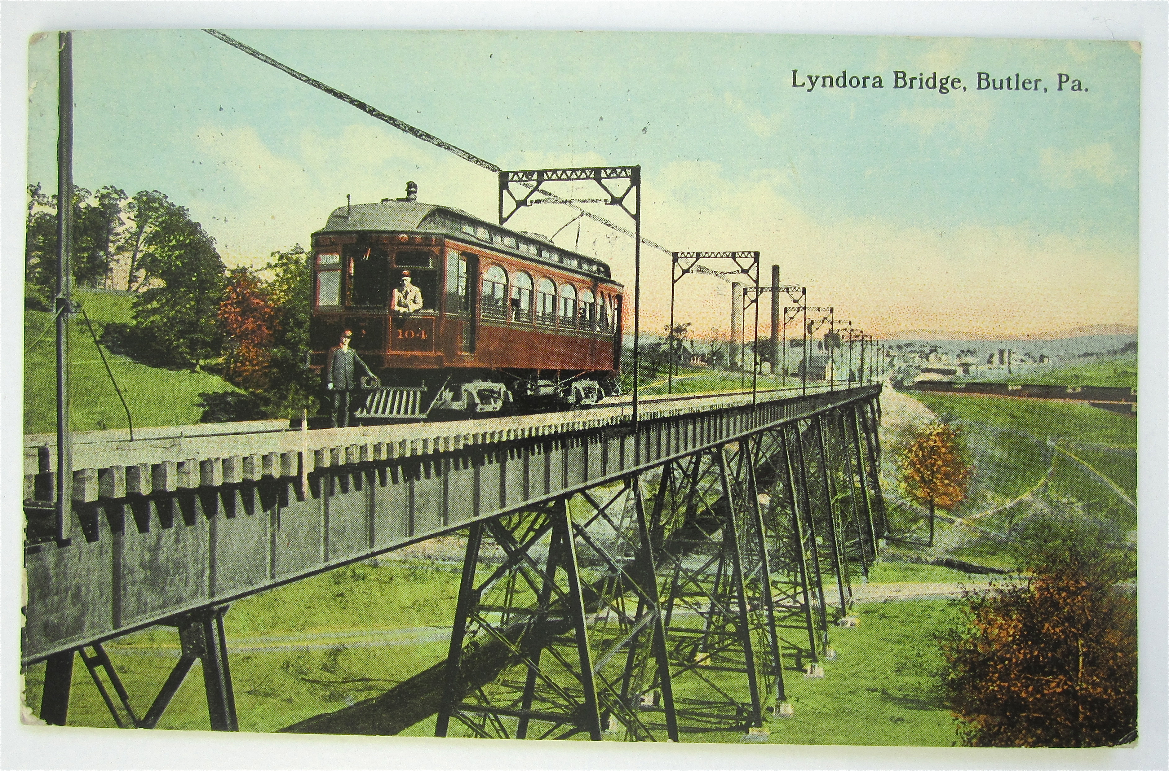Lyndora Bridge, Butler PA Postcard
