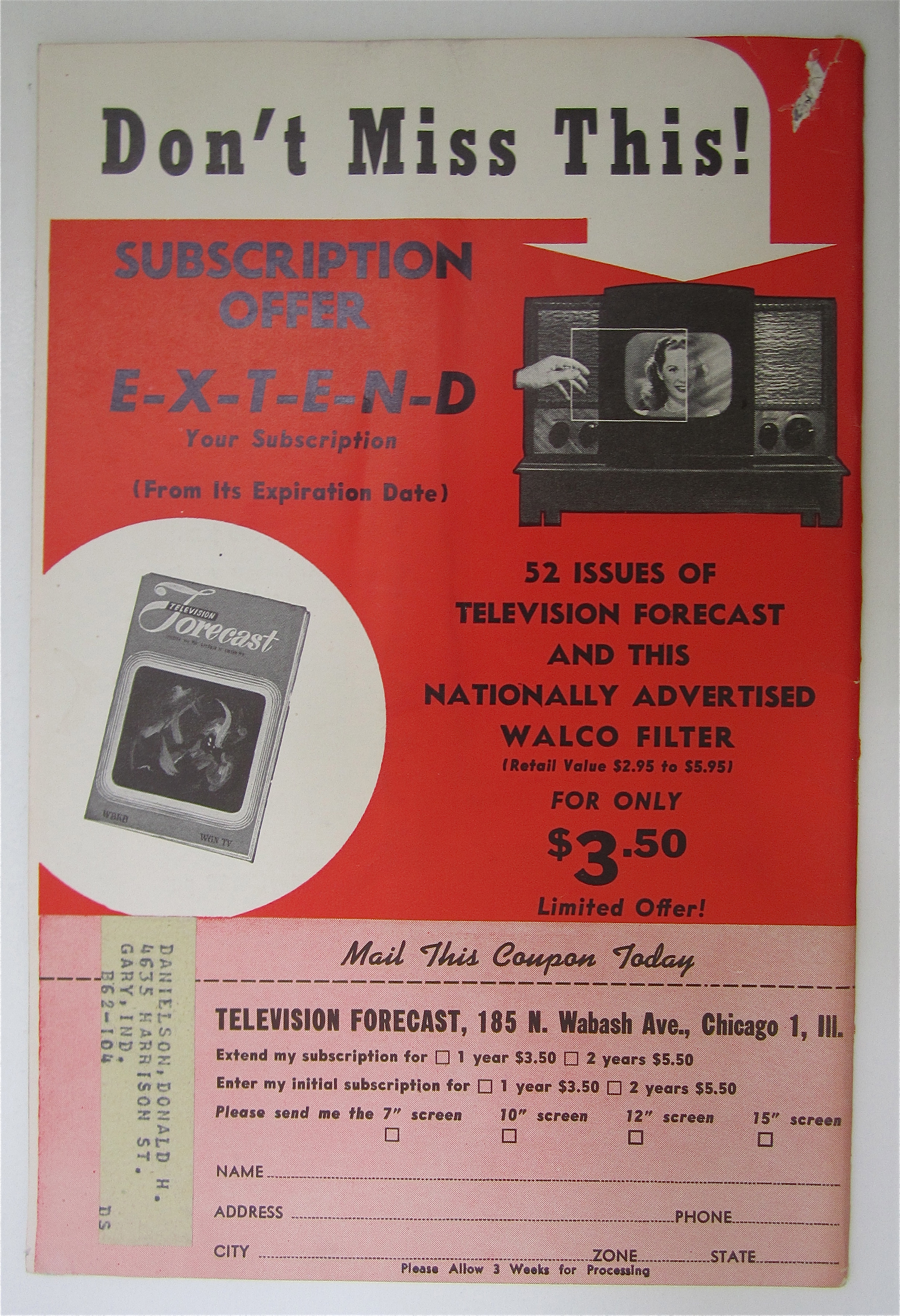 Television Forecast May 7, 1949 A TV Show Is Born