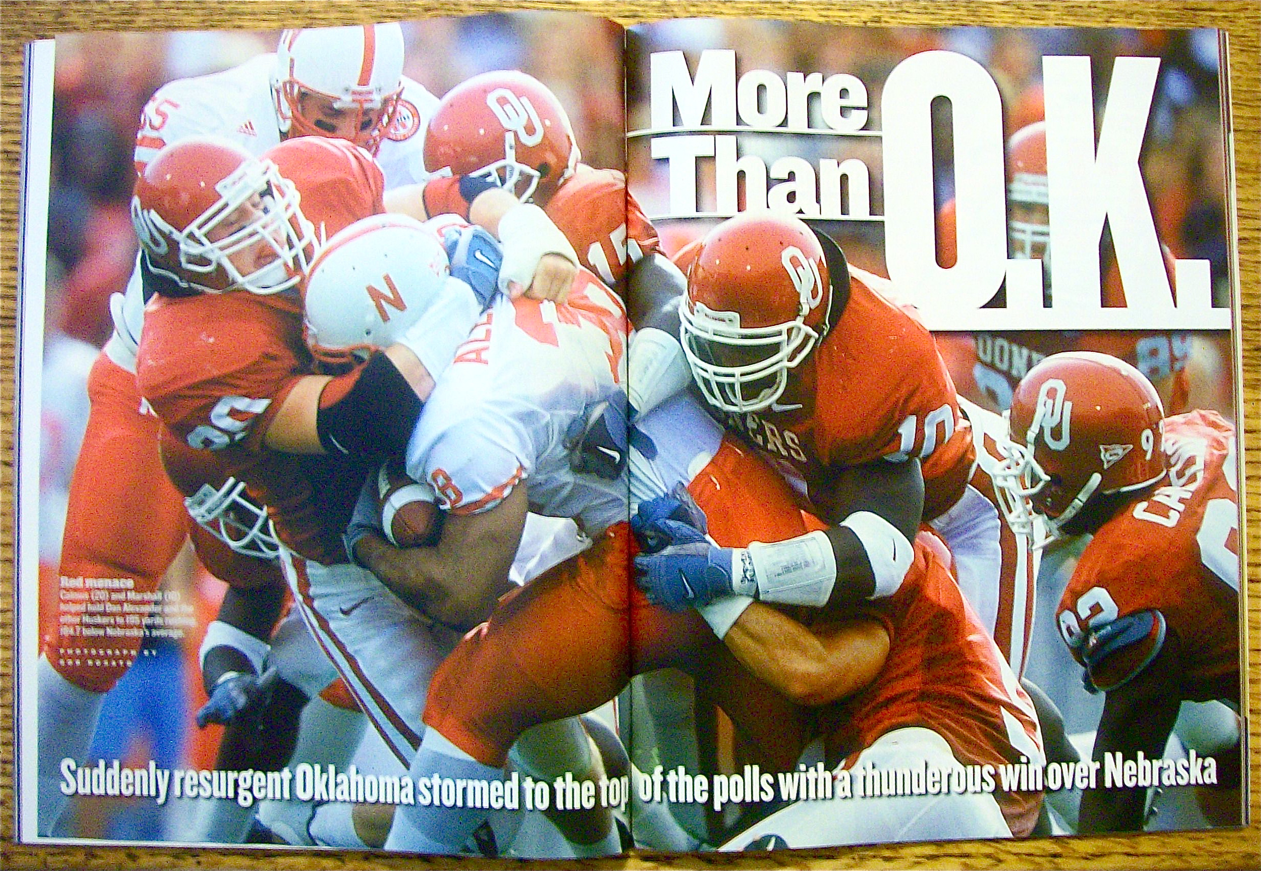 Sport Illustrated Magazine November 6, 2000 Quentin G