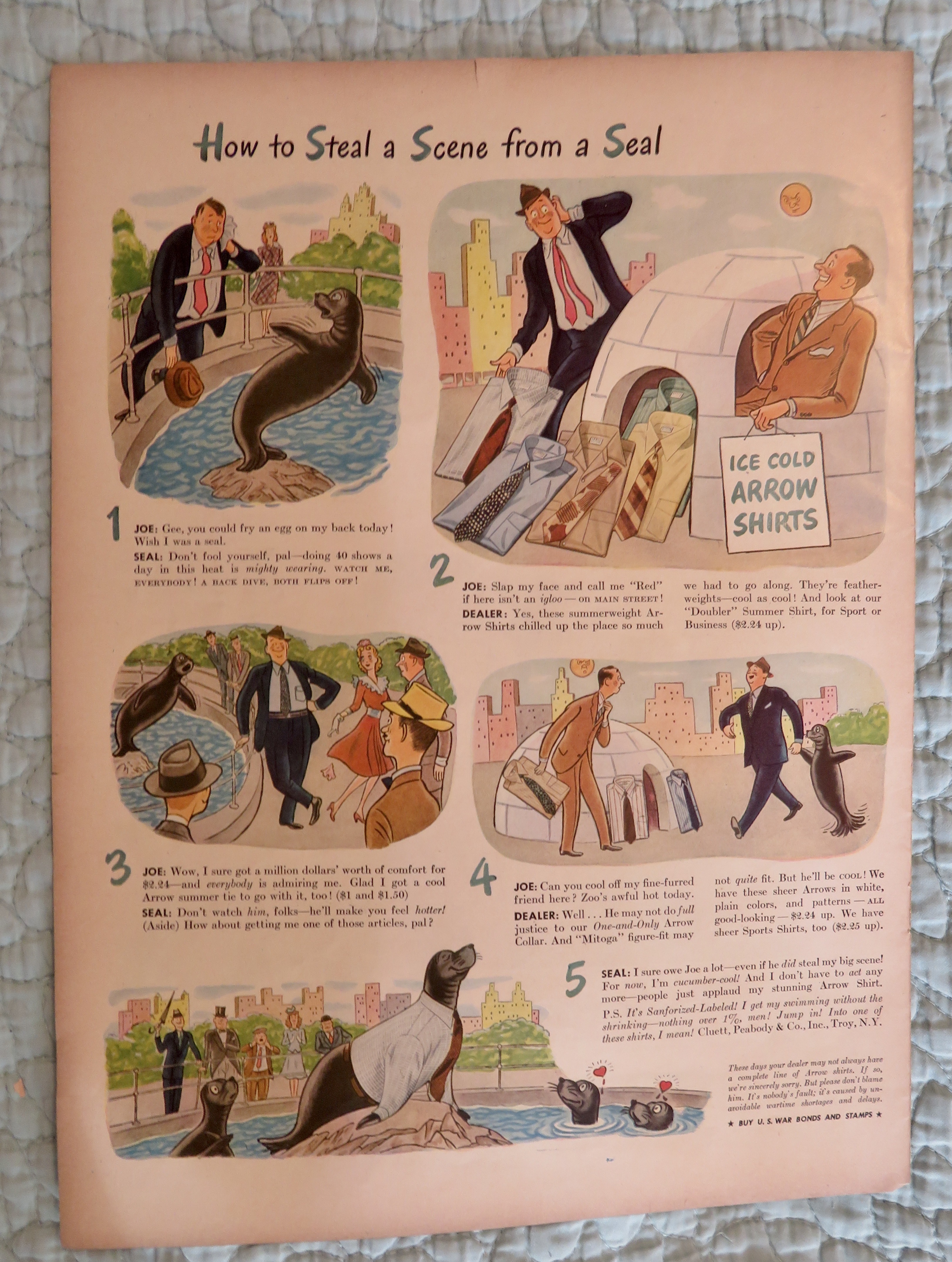 1943 Arrow Shirts with How To Steal A Scene From A Seal