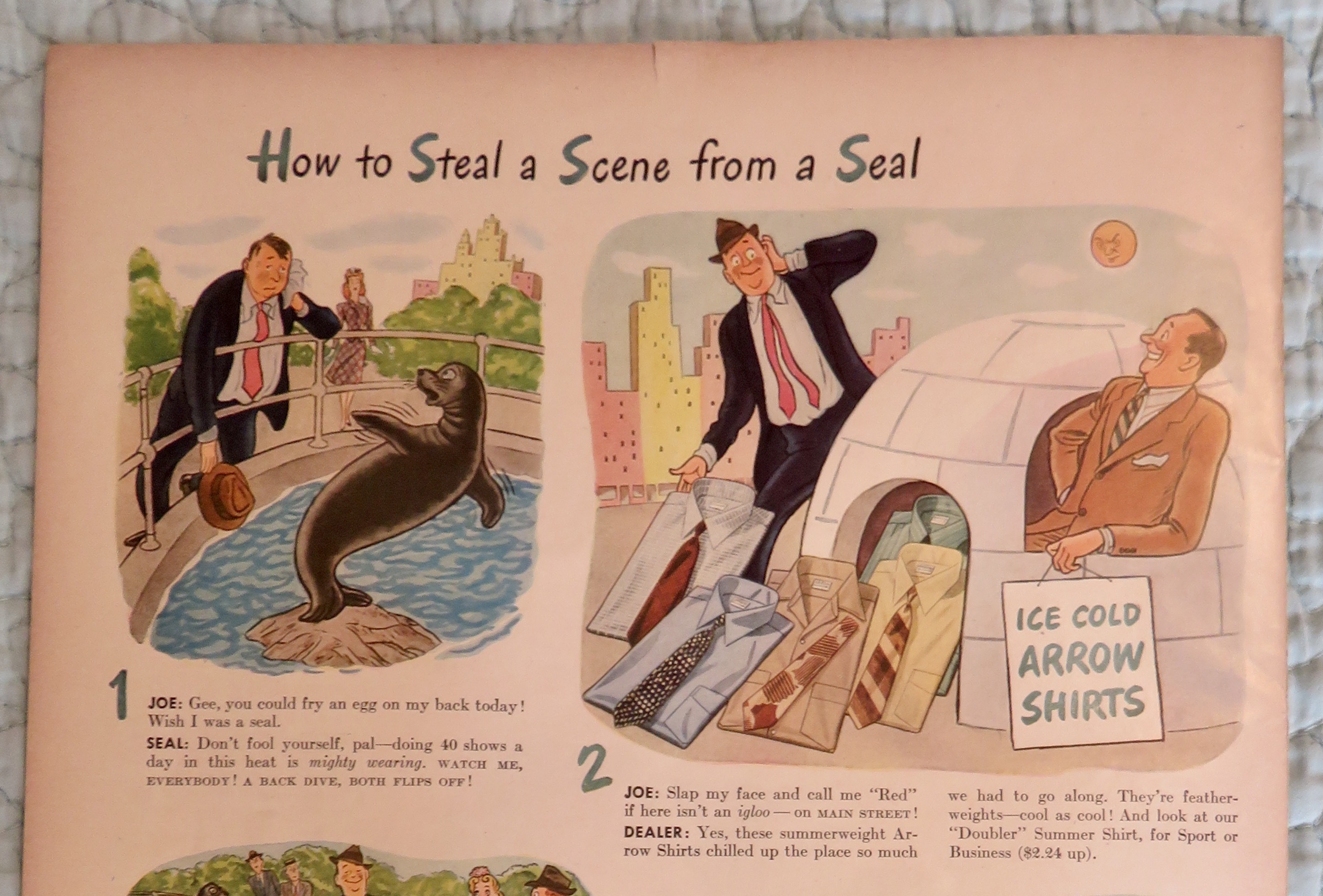 1943 Arrow Shirts with How To Steal A Scene From A Seal