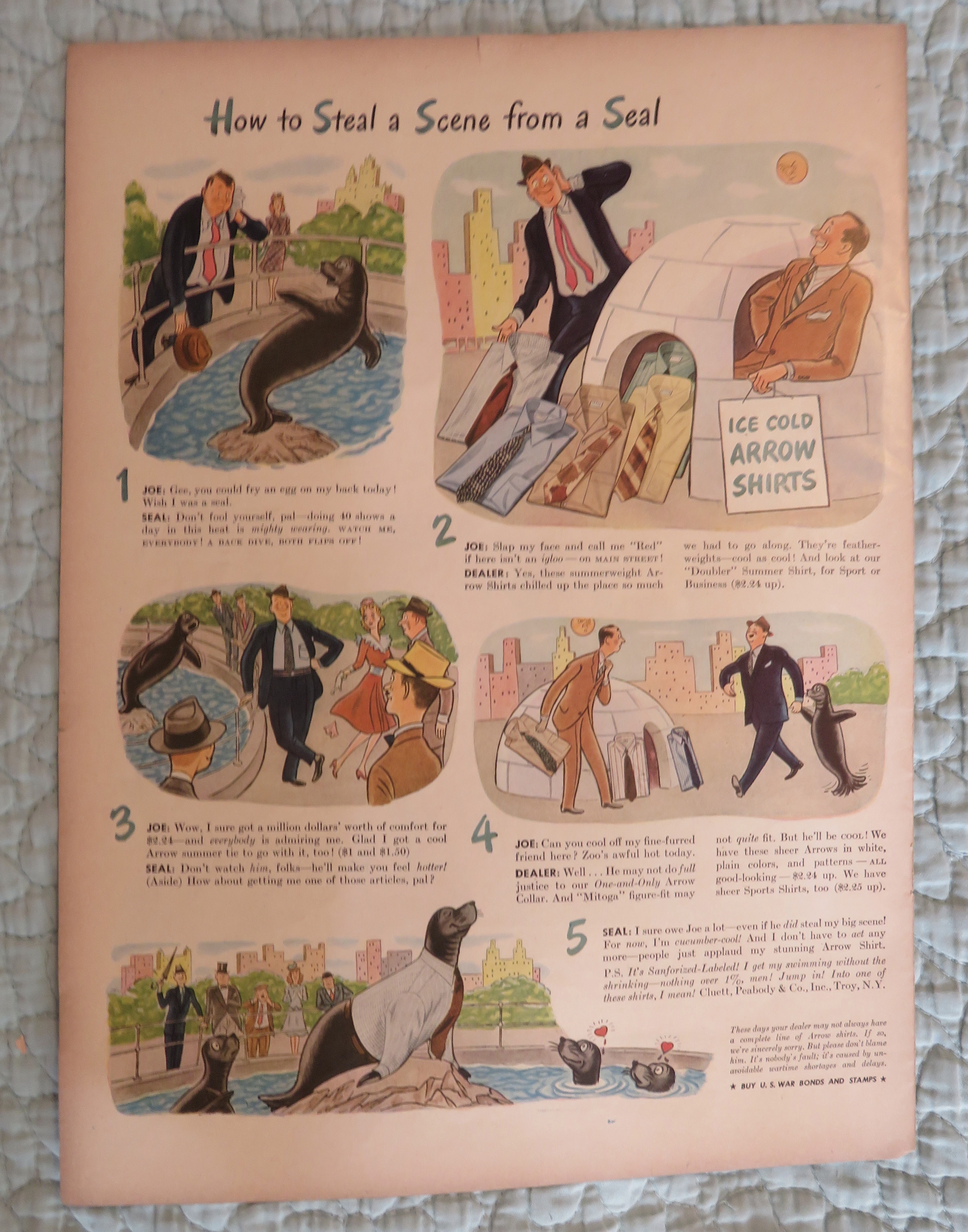 1943 Arrow Shirts with How To Steal A Scene From A Seal
