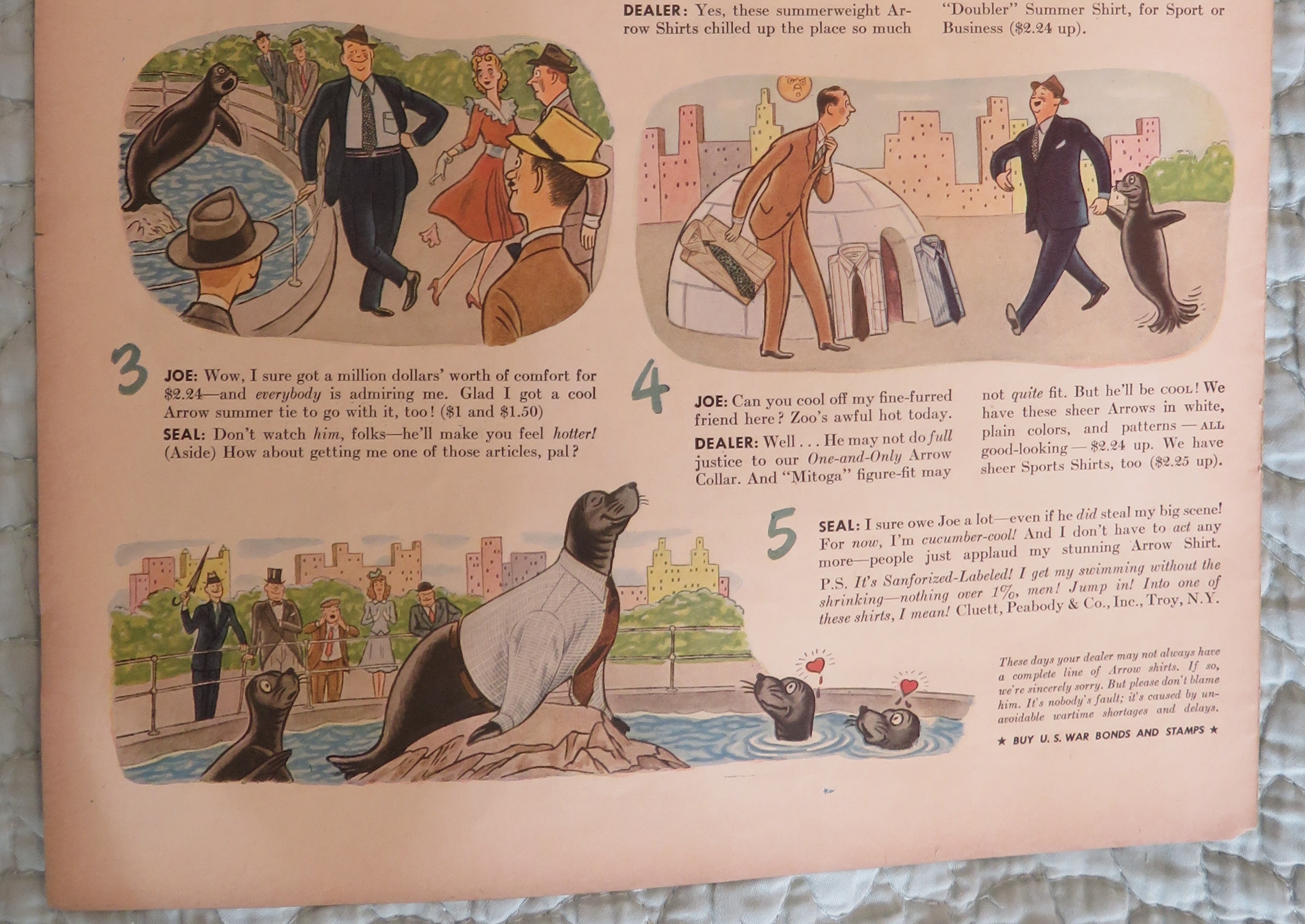 1943 Arrow Shirts with How To Steal A Scene From A Seal