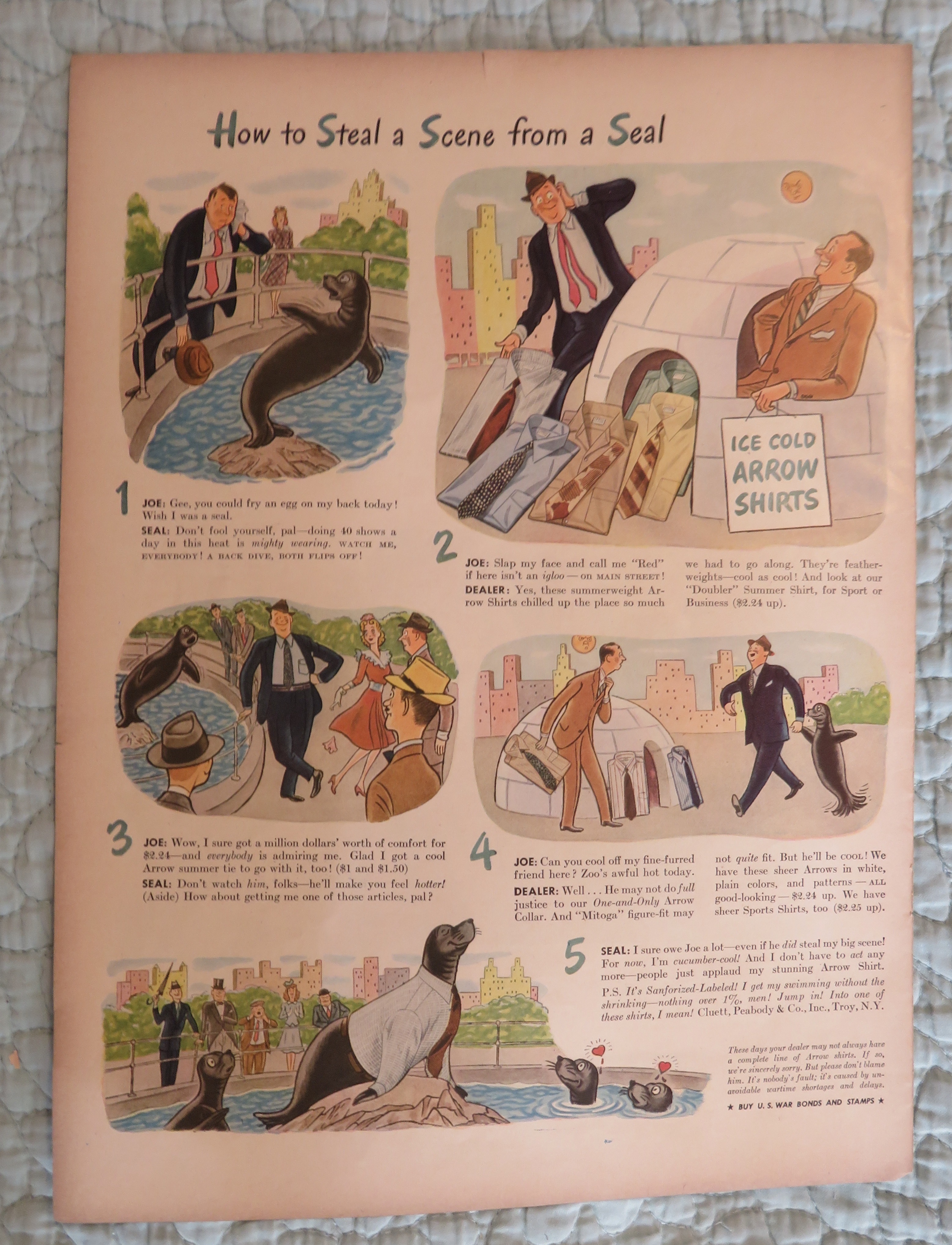1943 Arrow Shirts with How To Steal A Scene From A Seal