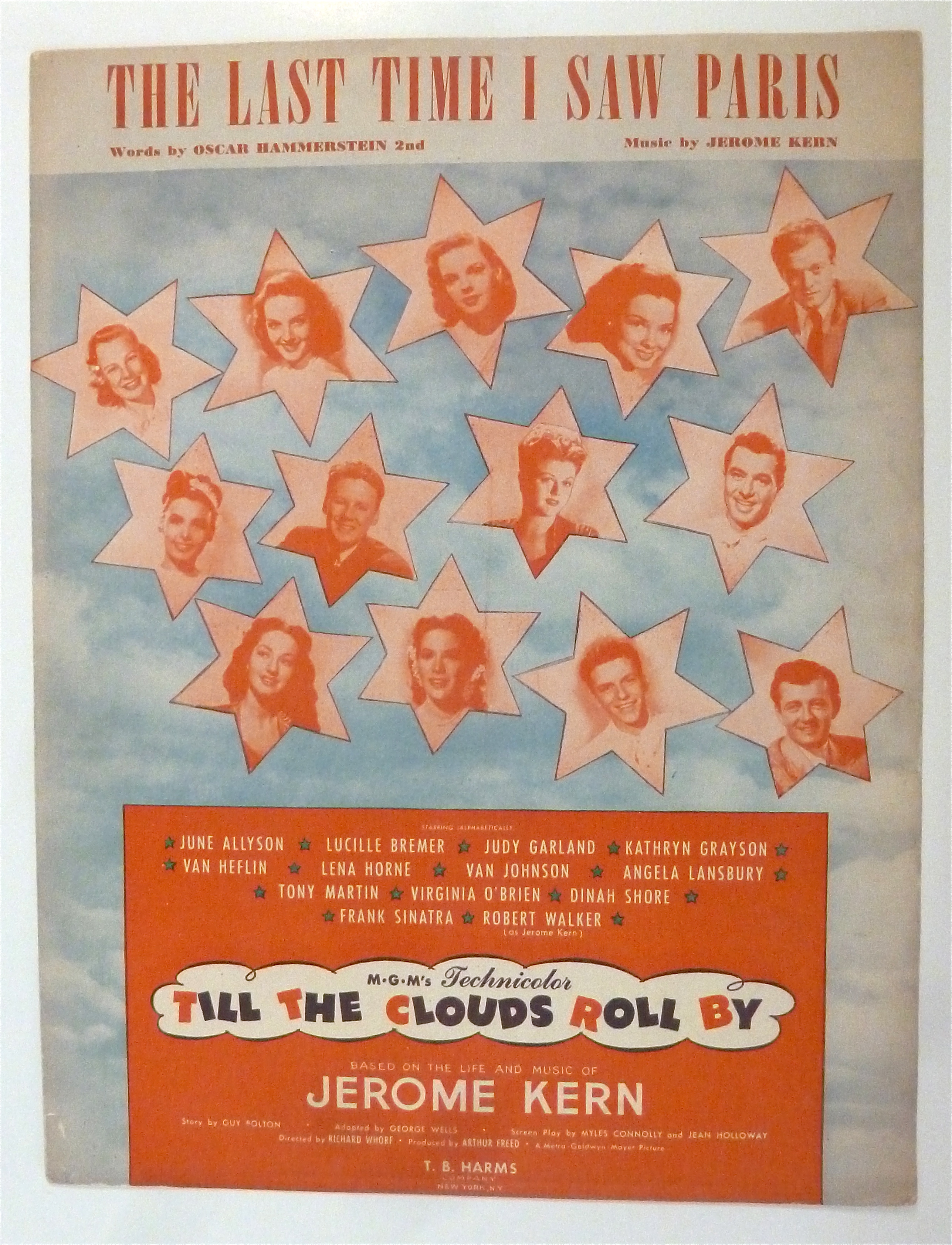 Sheet Music For 1940 The Last Time I Saw Paris