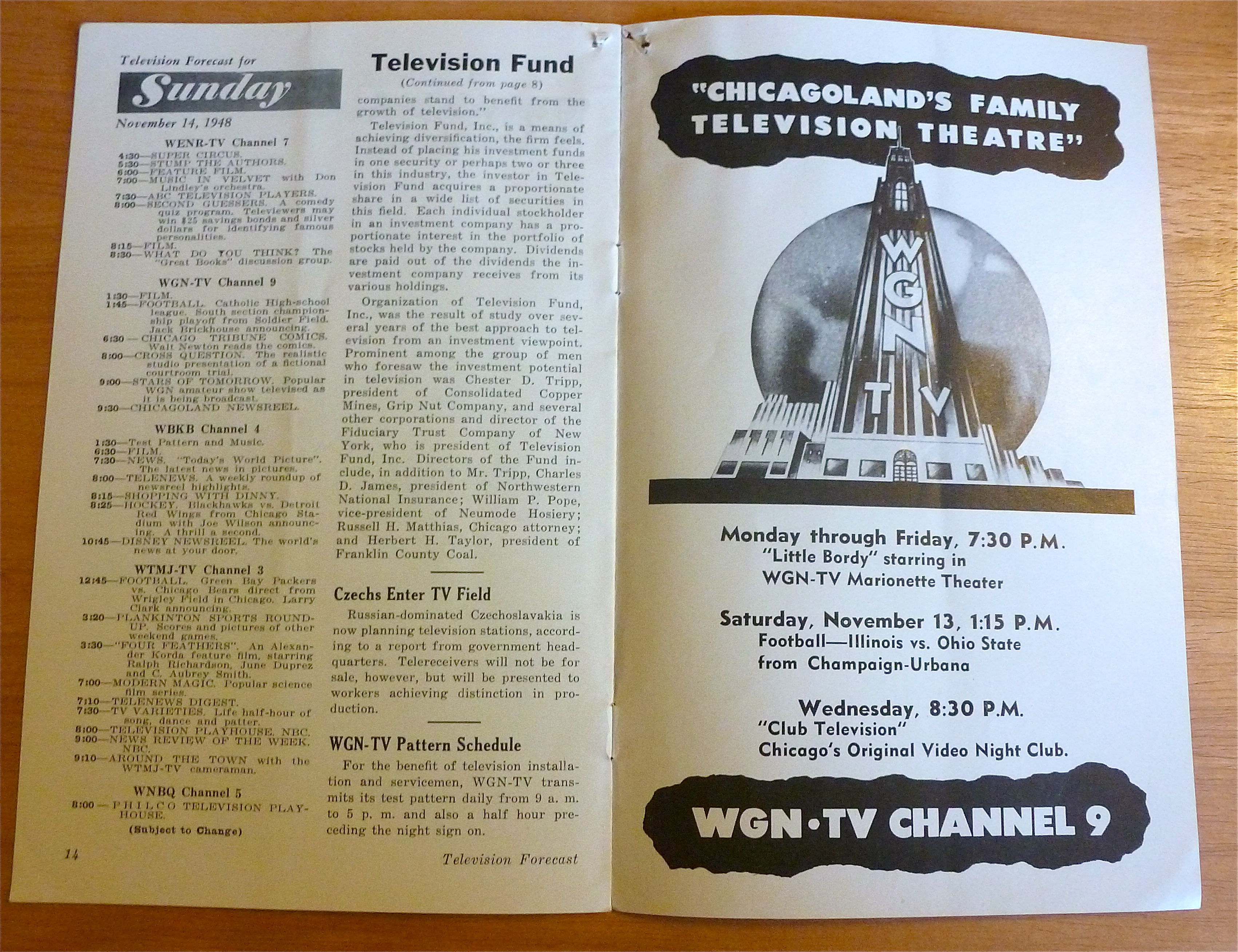 1948 Chicago Television Forecast Vol.1-#27 Joe Wilson