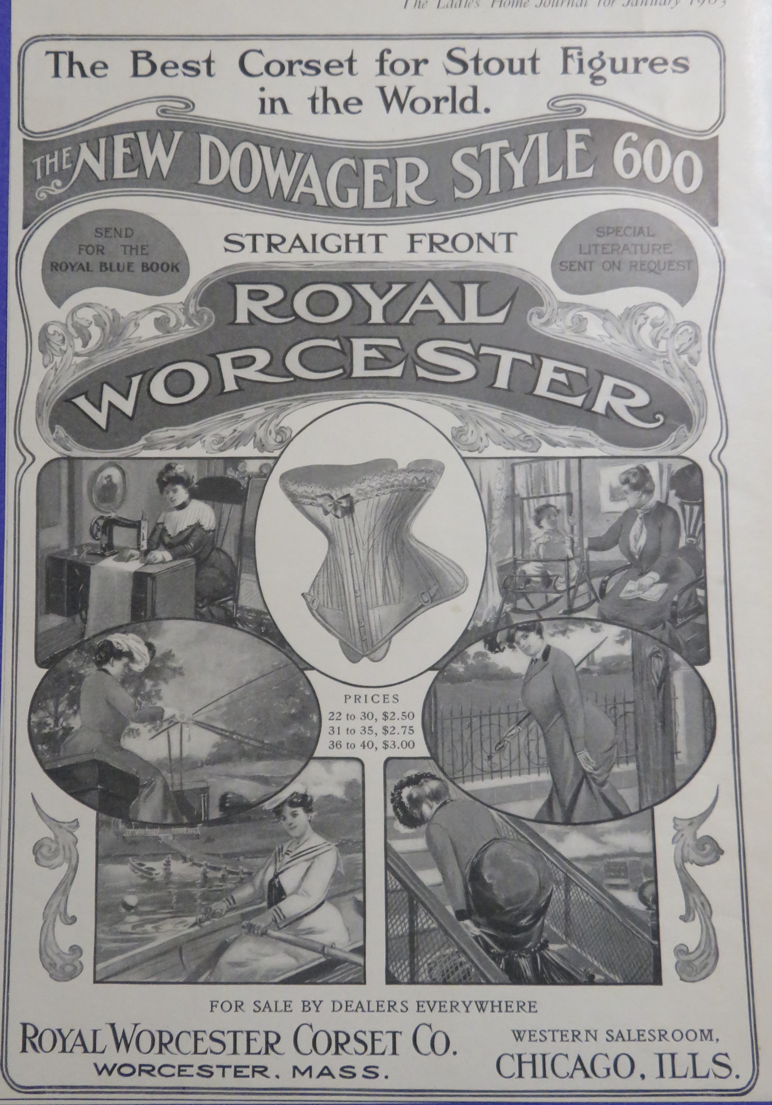 1903 Royal Worcester Corset with Many Stout Figures