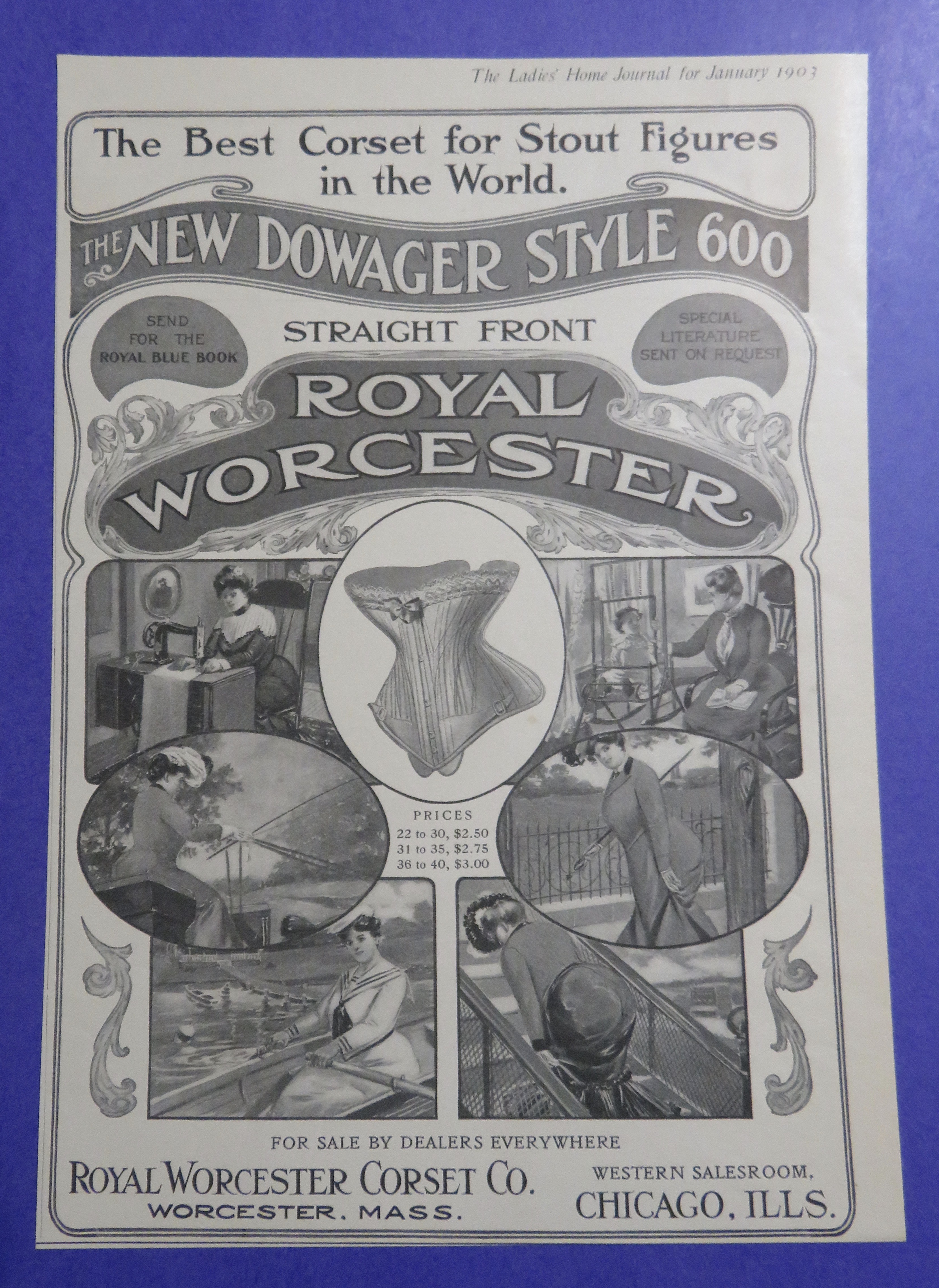 1903 Royal Worcester Corset with Many Stout Figures