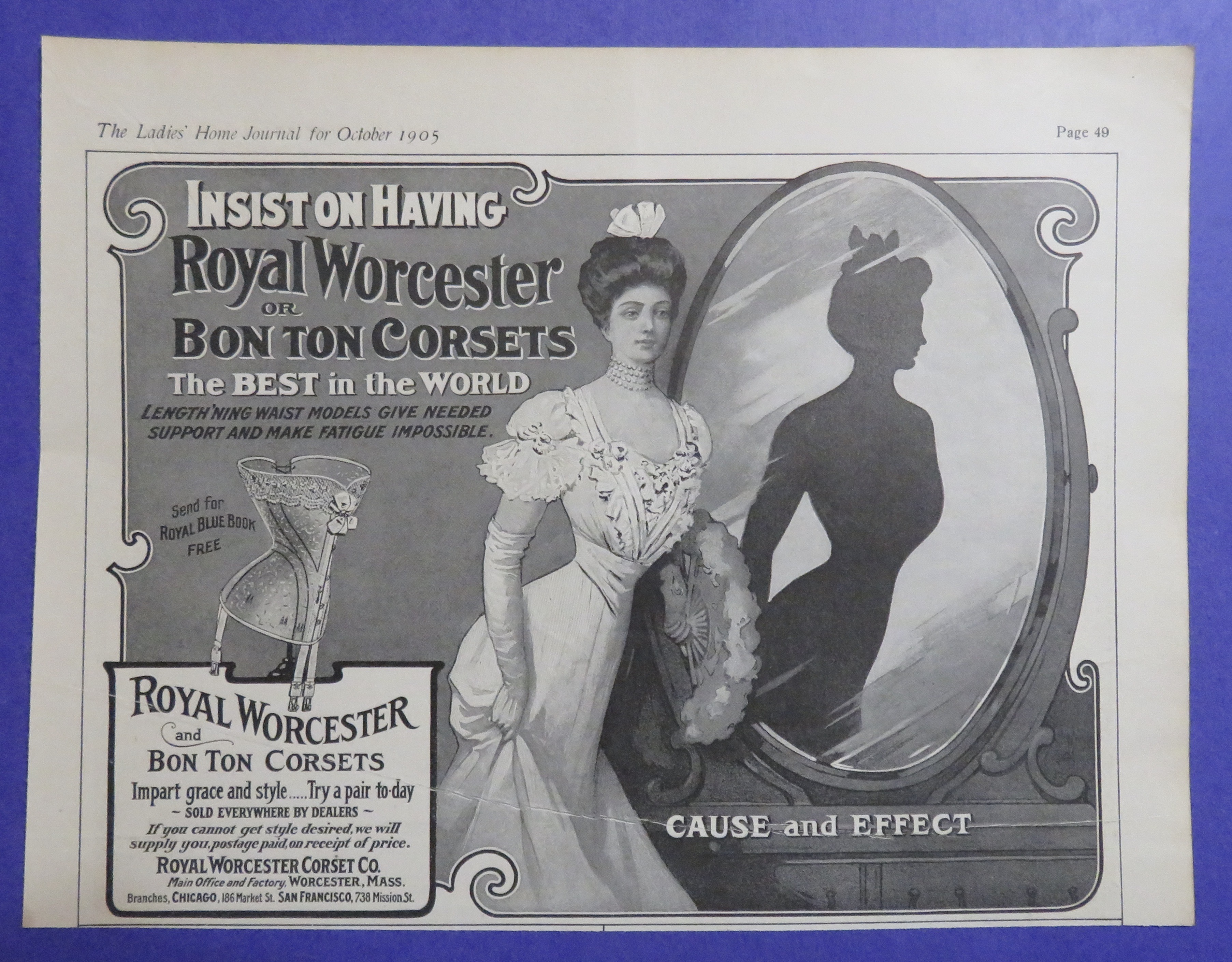 1905 Royal Worcester Or Bon Ton Corsets w/ Woman