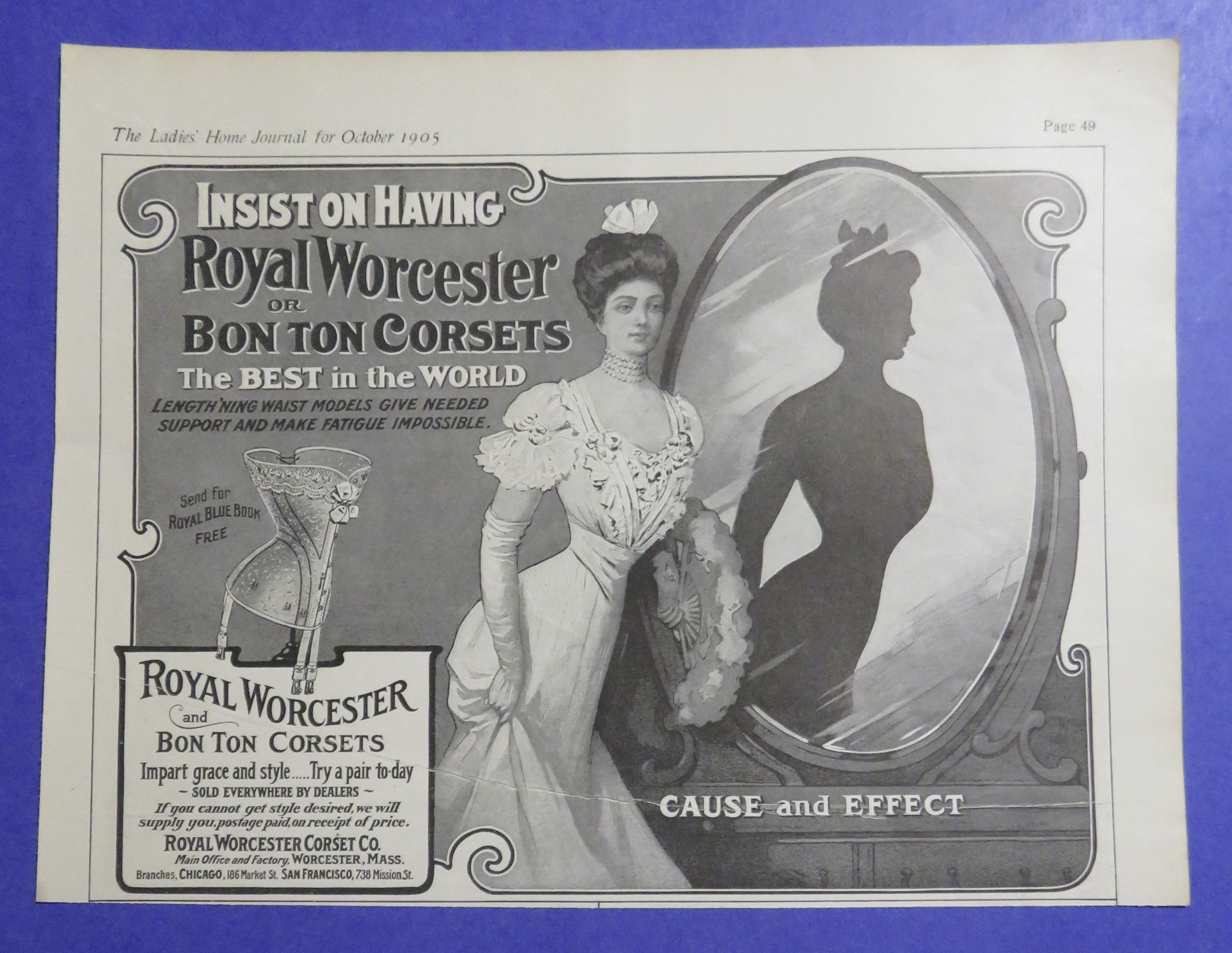 1905 Royal Worcester Or Bon Ton Corsets w/ Woman