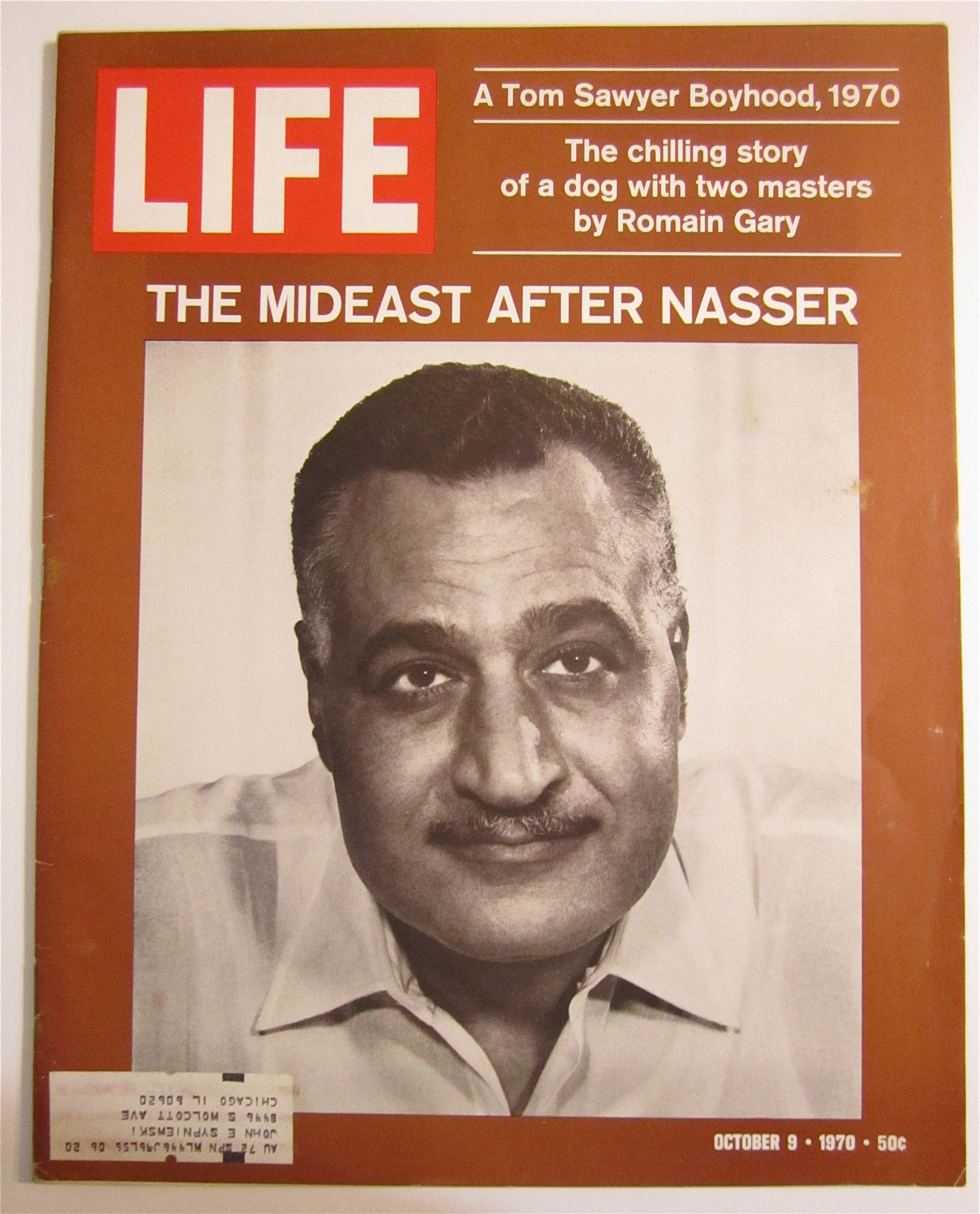 Life Magazine October 9, 1970 Mideast After Nasser